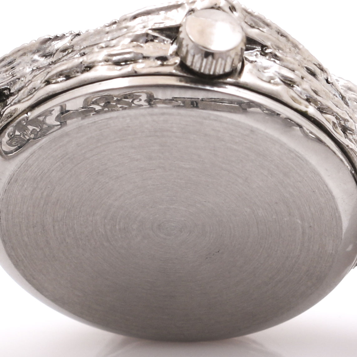 Neiman Marcus Marcasite Silver Tone Link Bracelet Watch