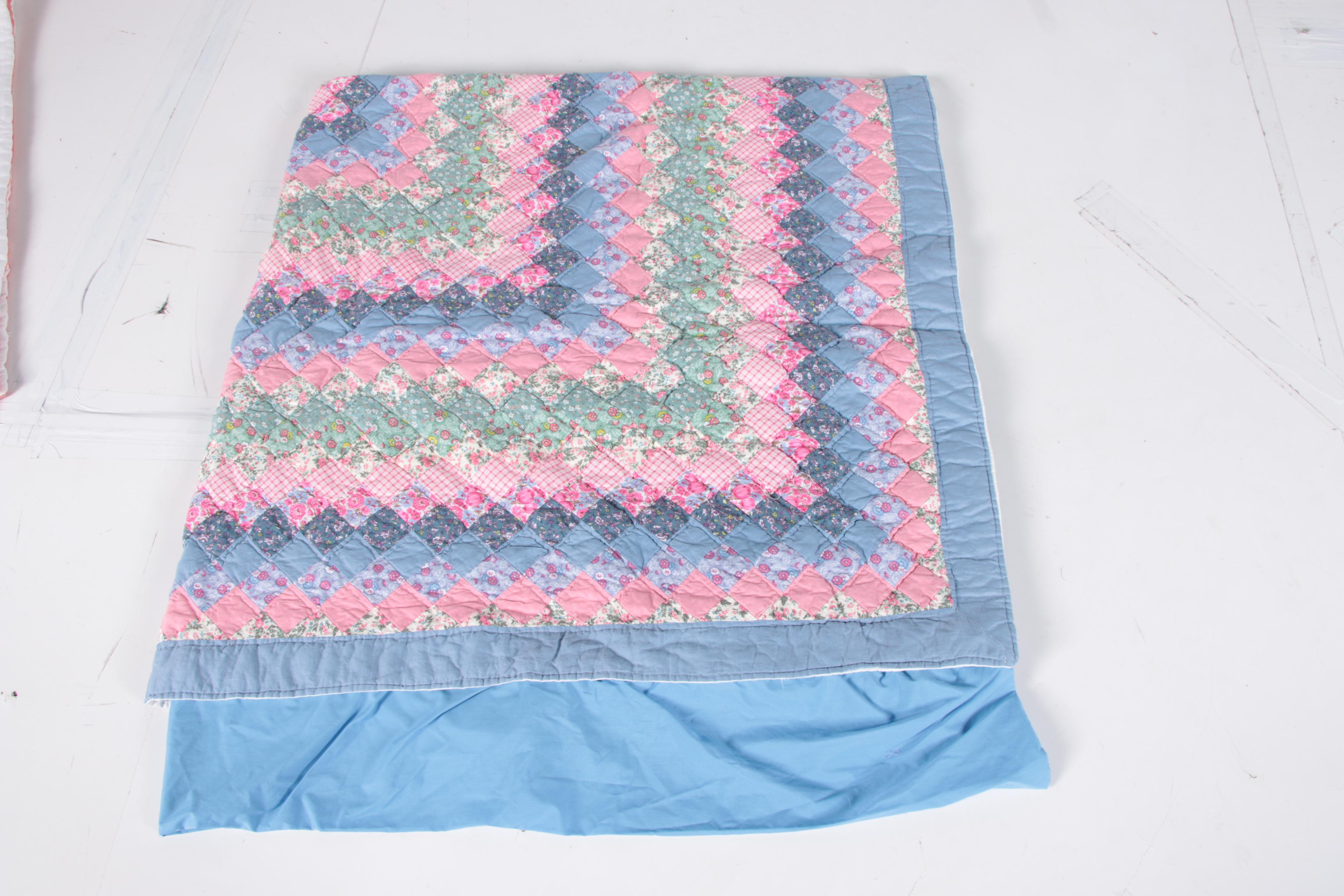 Hand Picked Quilts in "Spool", "Trip Around the World" and "Wedding Ring"