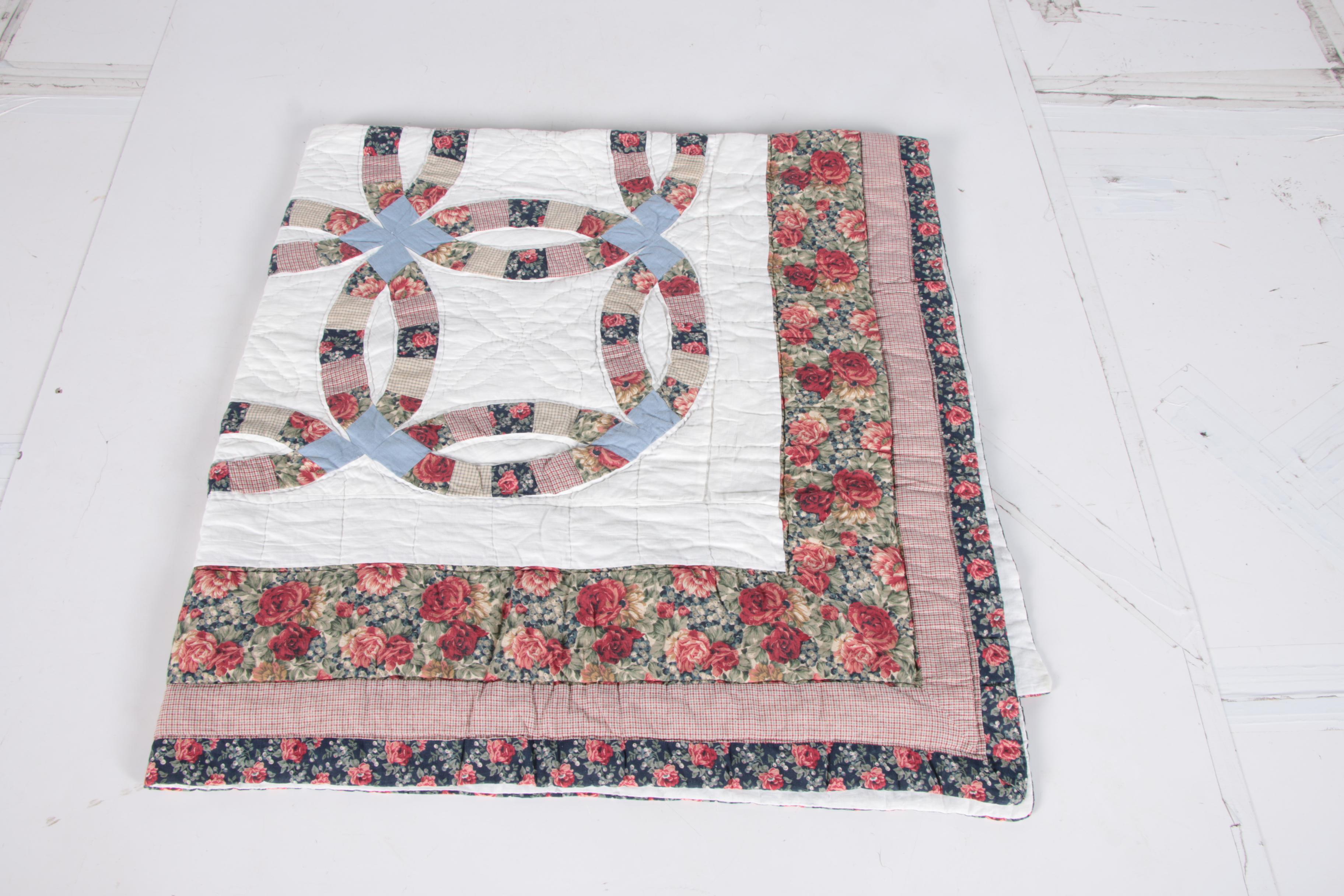 Hand Picked Quilts in "Spool", "Trip Around the World" and "Wedding Ring"