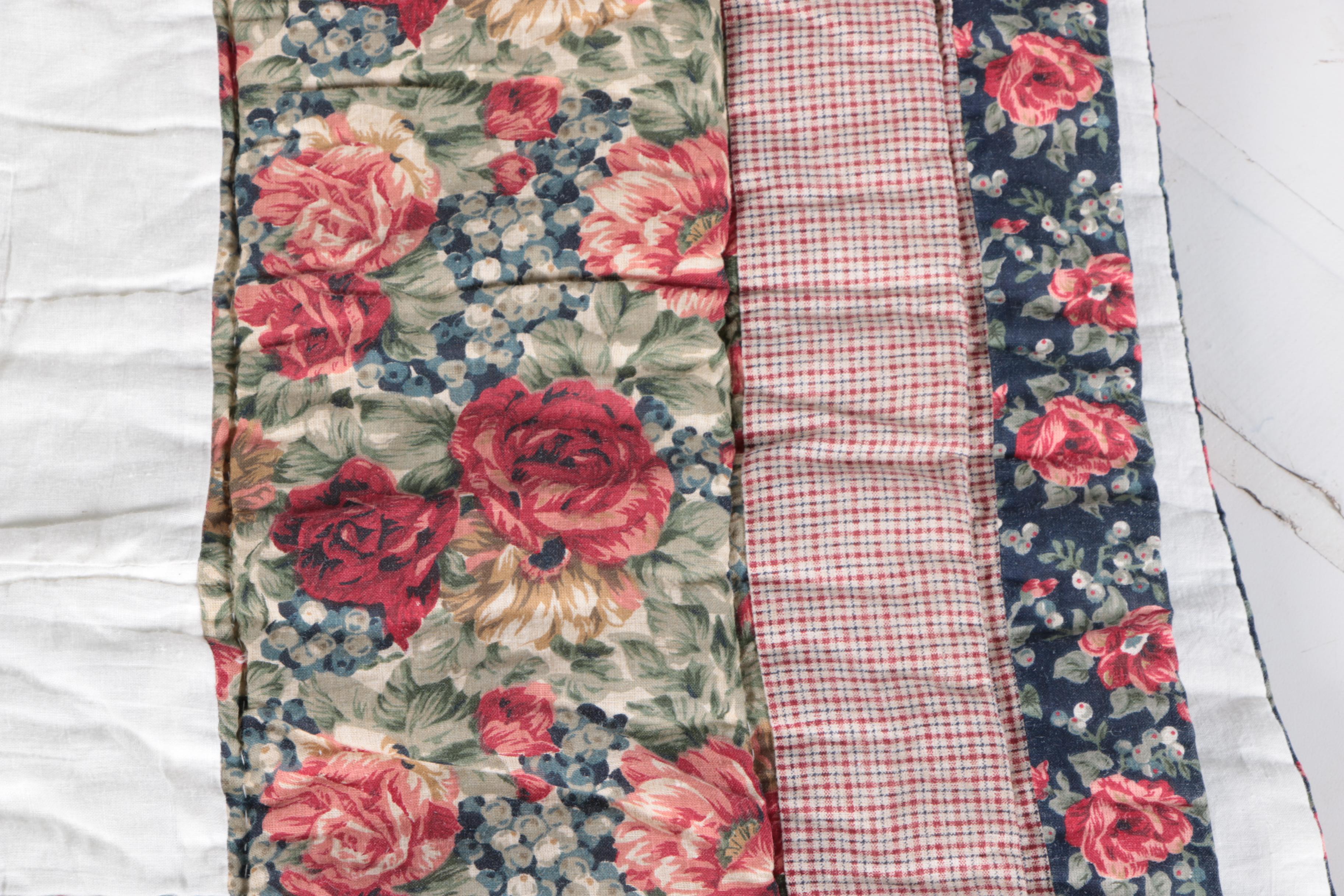 Hand Picked Quilts in "Spool", "Trip Around the World" and "Wedding Ring"