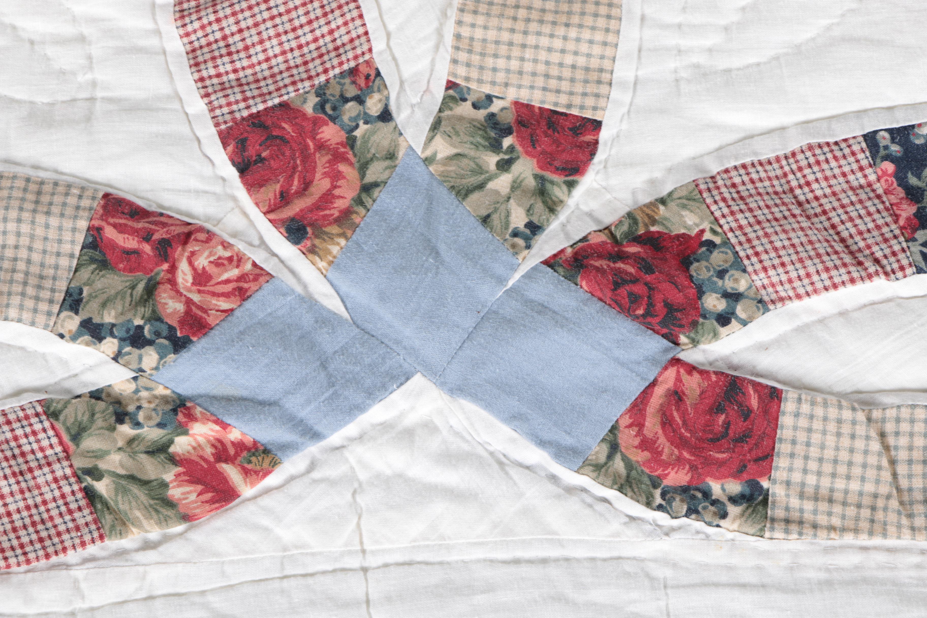 Hand Picked Quilts in "Spool", "Trip Around the World" and "Wedding Ring"