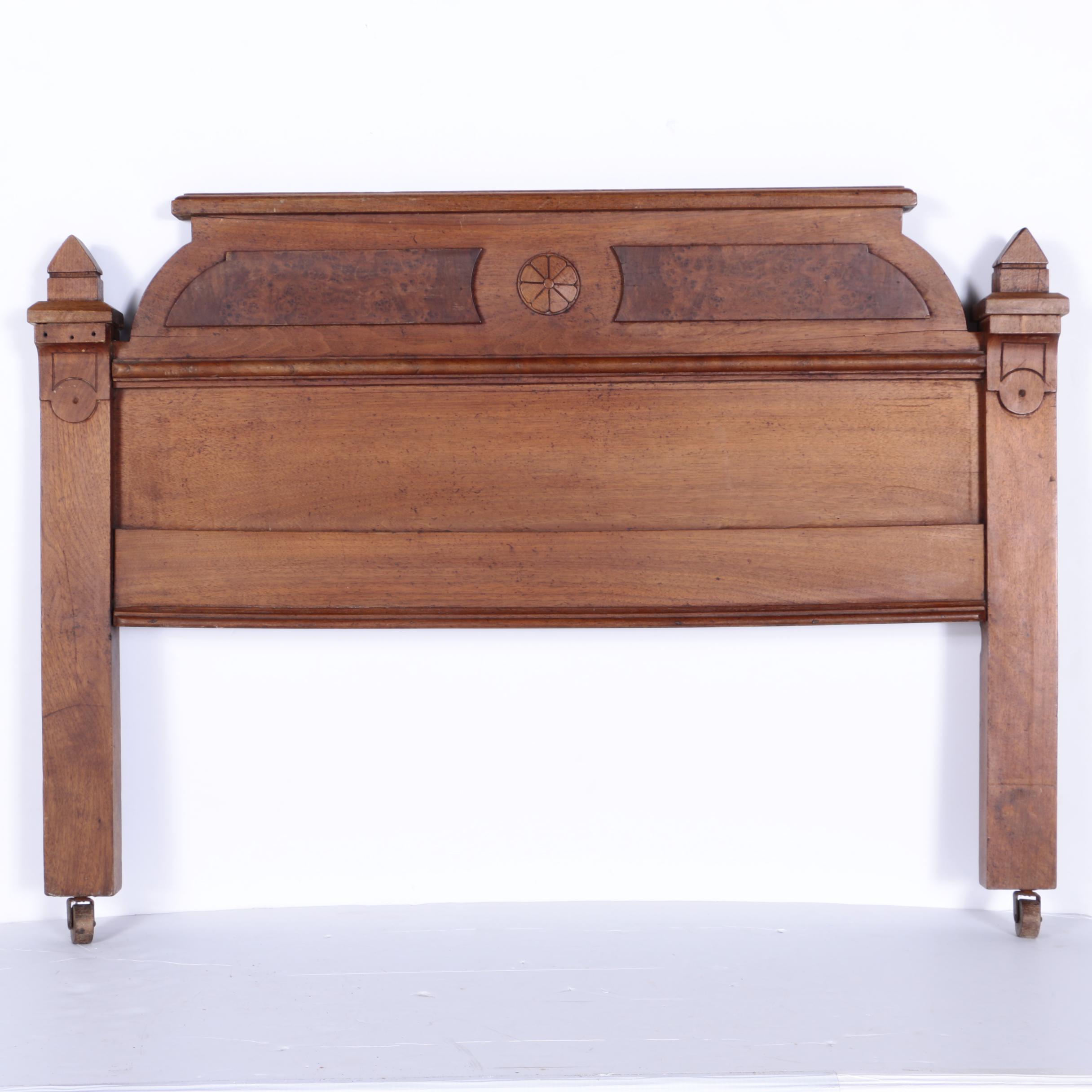 Vintage Eastlake Style Mahogany Twin Size Headboard