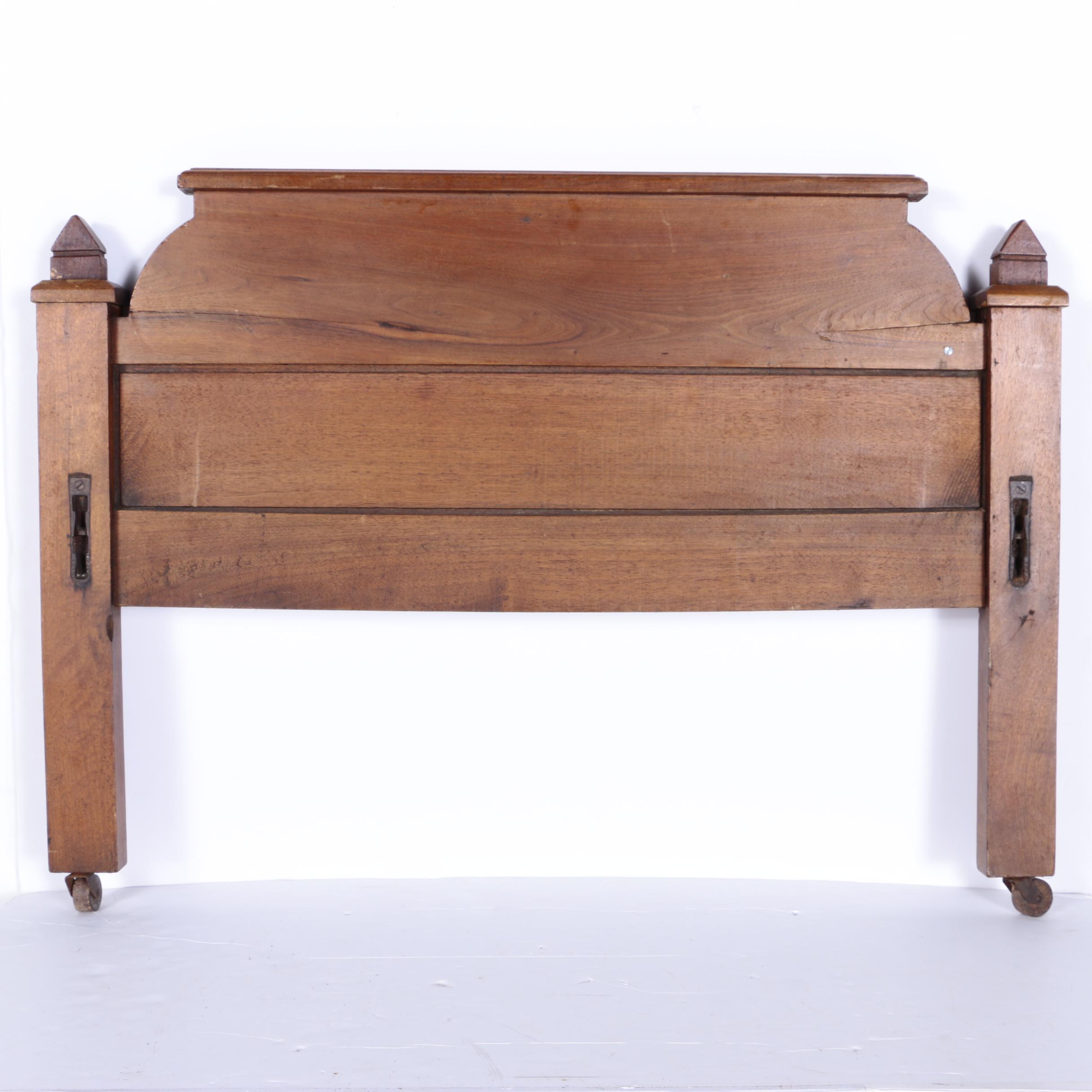 Vintage Eastlake Style Mahogany Twin Size Headboard