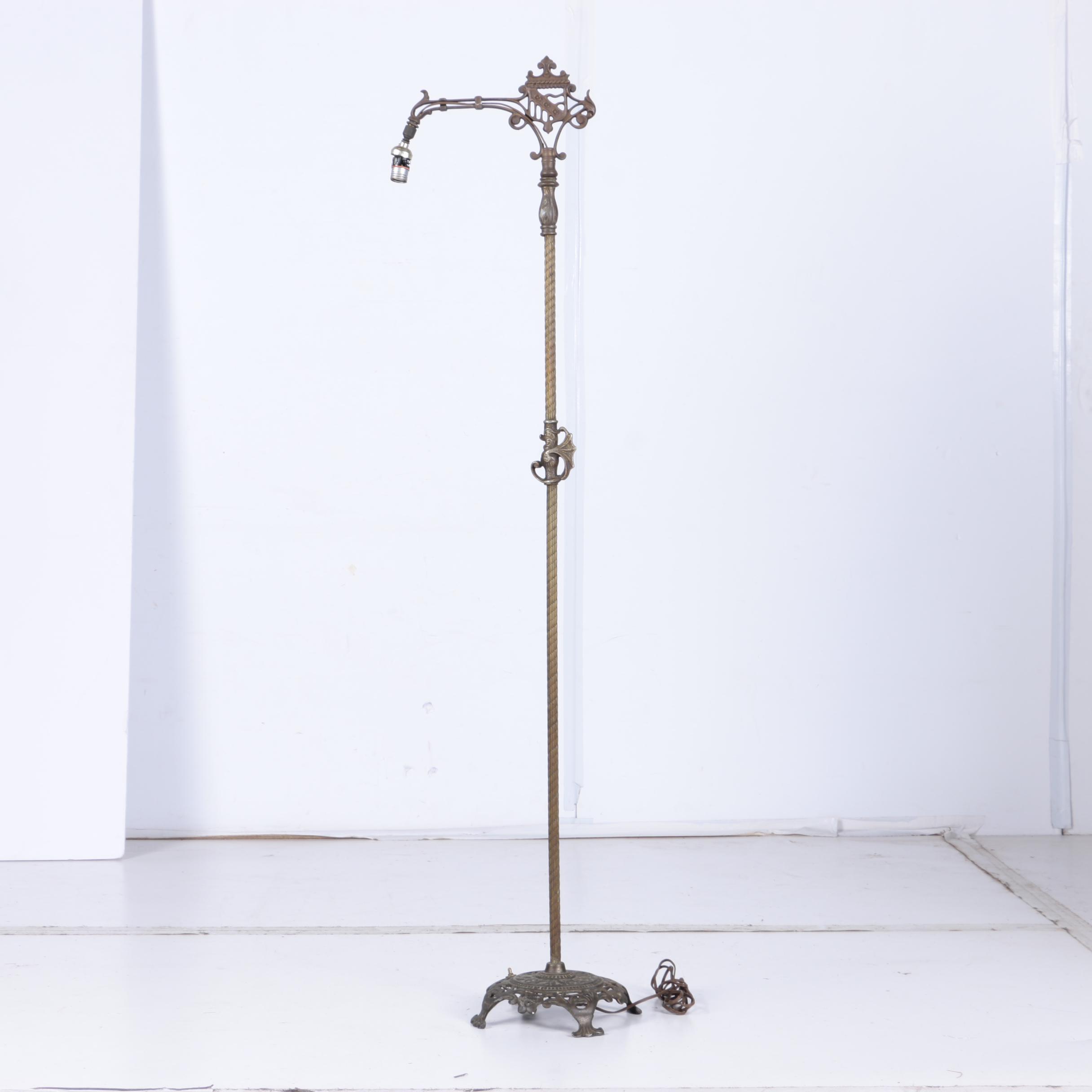 Ornate Brass Floor Lamp