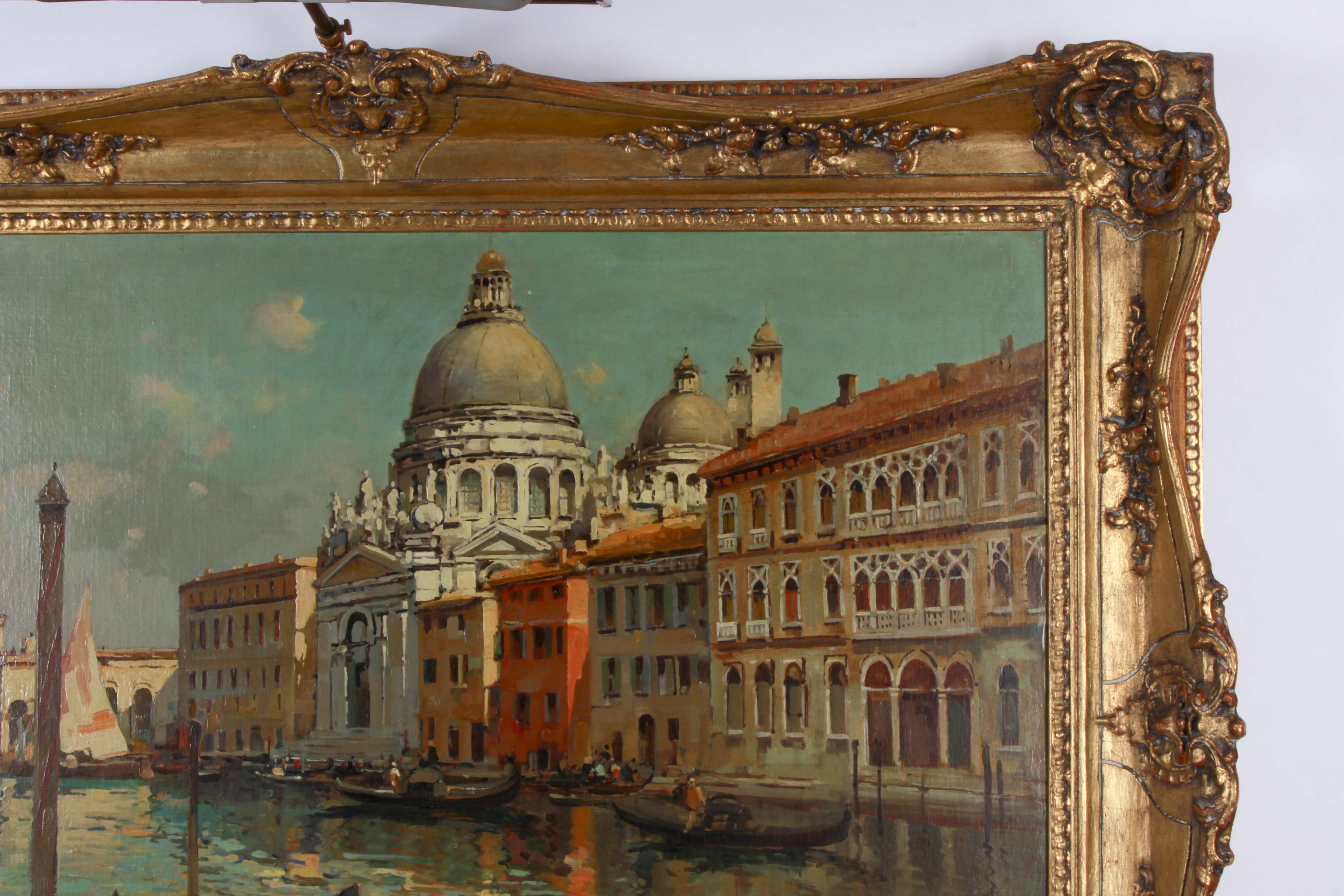 Oil Painting on Board of Venice