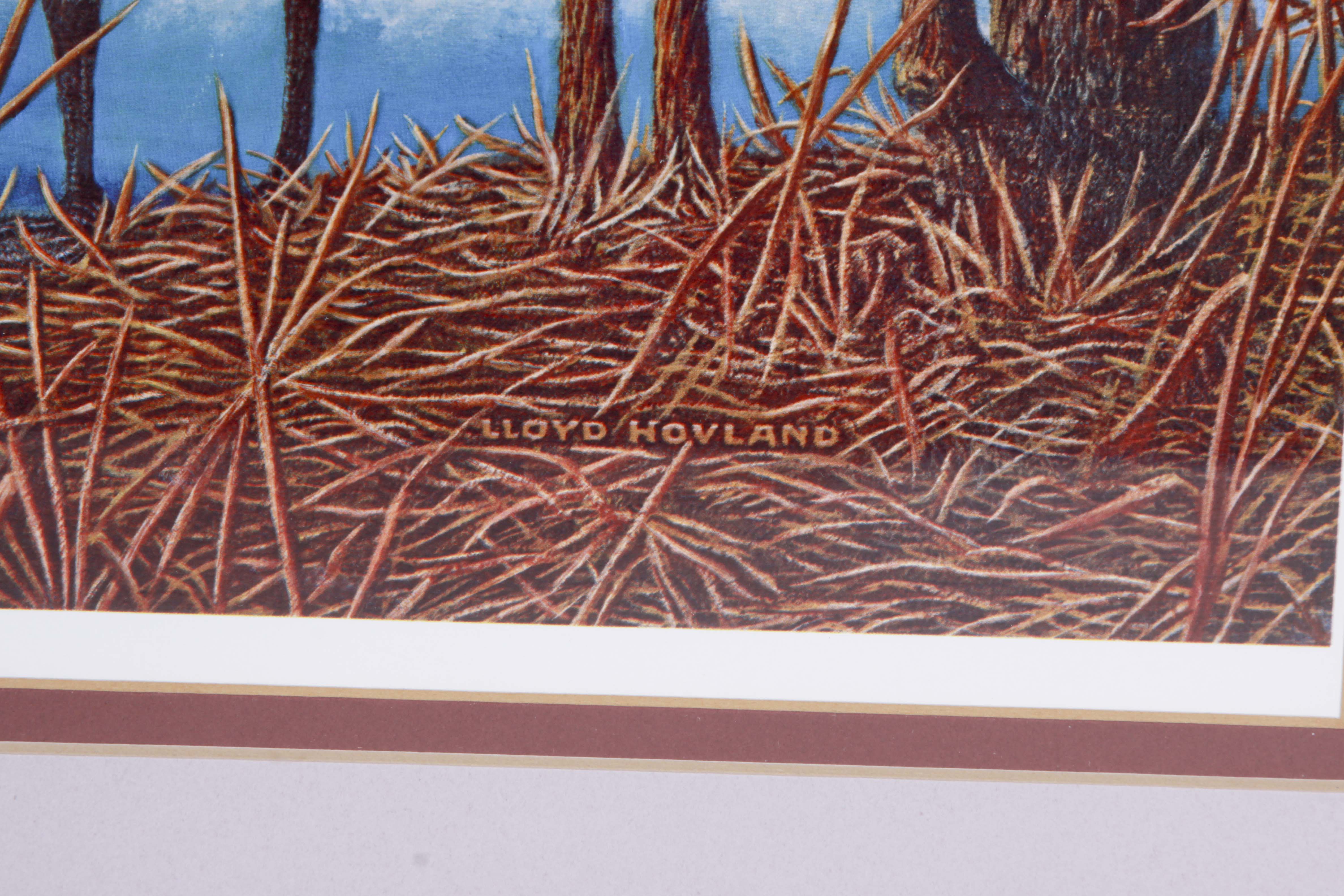 Signed Offset Lithograph by Lloyd Hovland