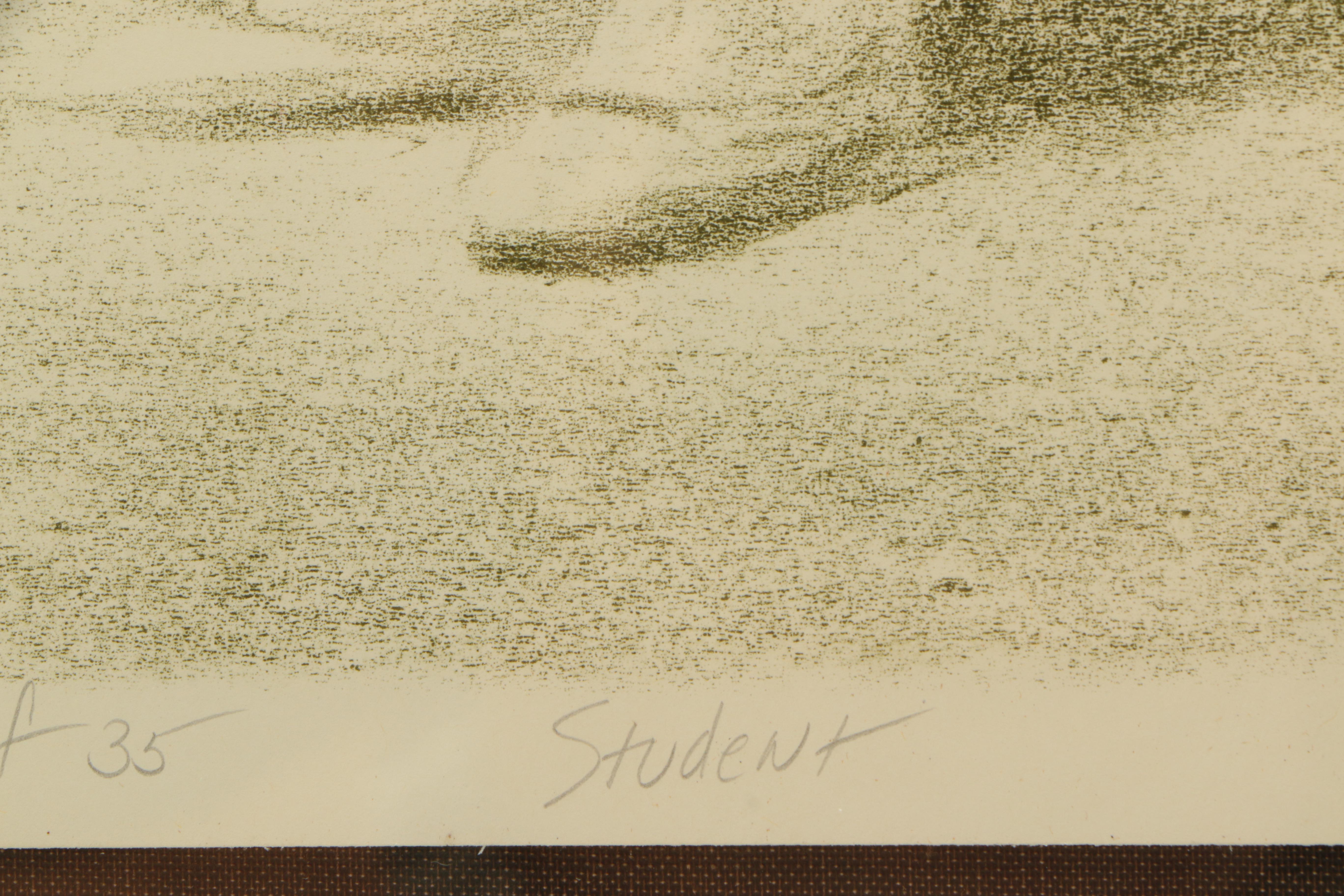 Stilson Signed Limited Edition Lithograph "Student"