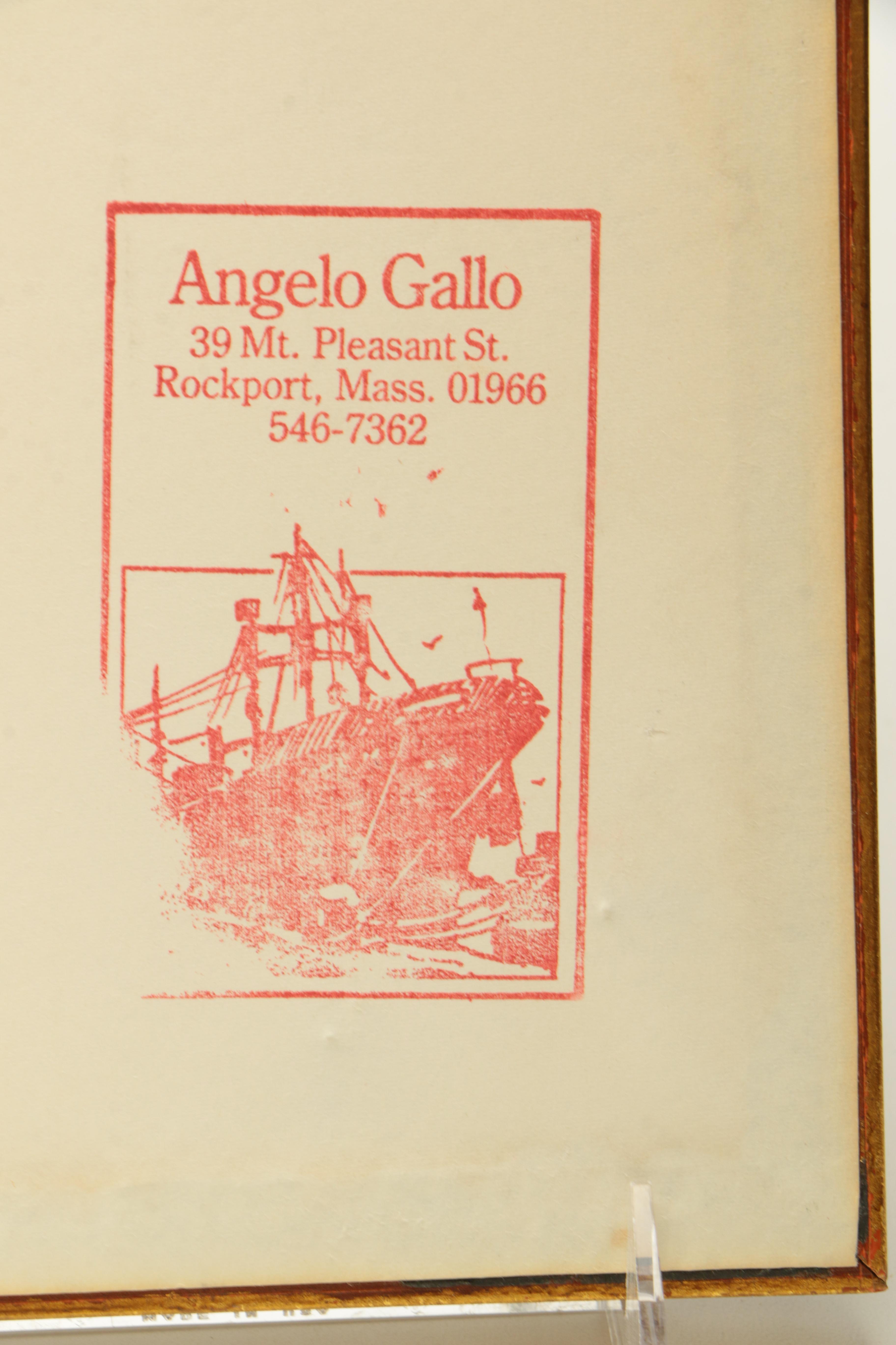 Angelo Gallo 1980 Watercolor Painting on Paper "Sunday Afternoon"