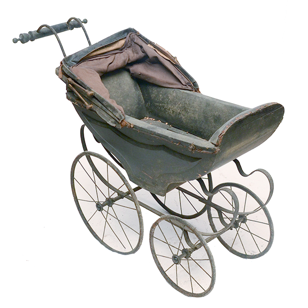 Antique Two Seat Baby Pram
