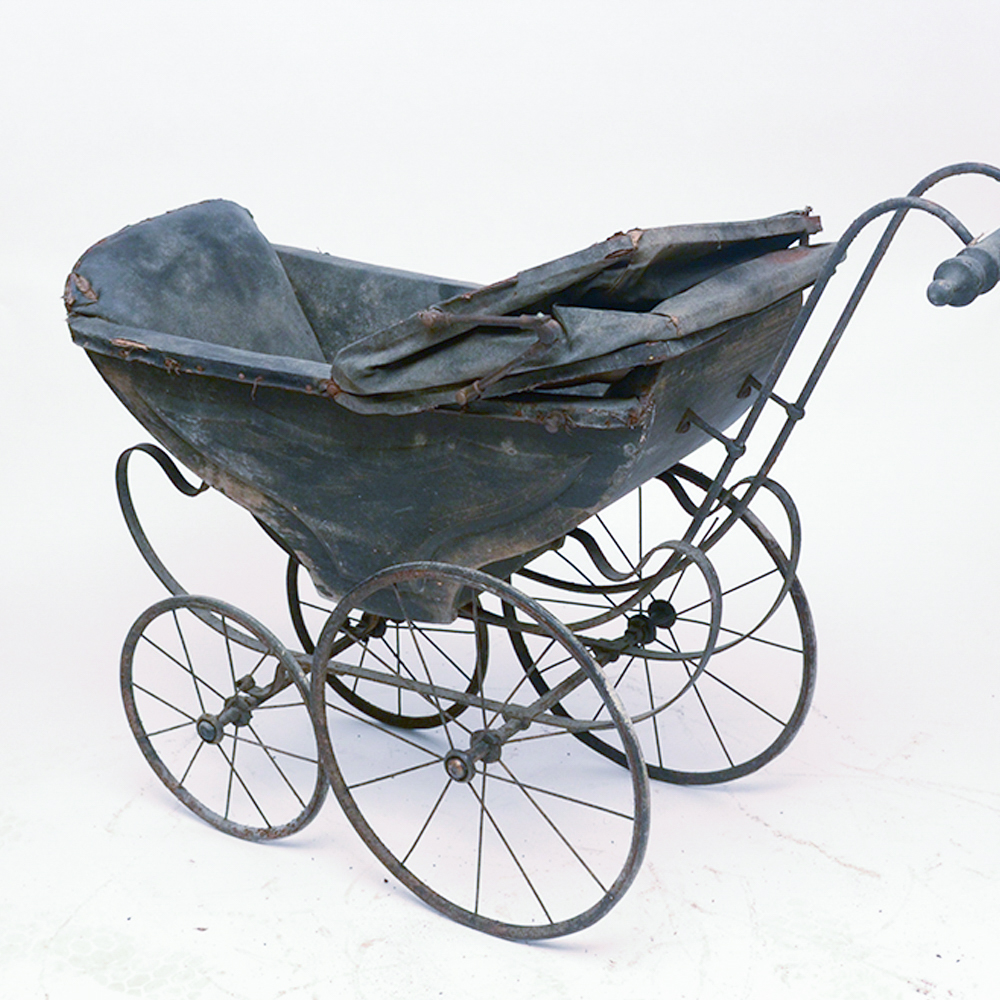 Antique Two Seat Baby Pram
