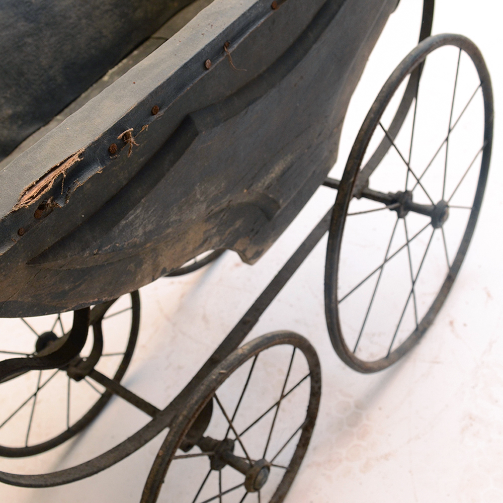 Antique Two Seat Baby Pram