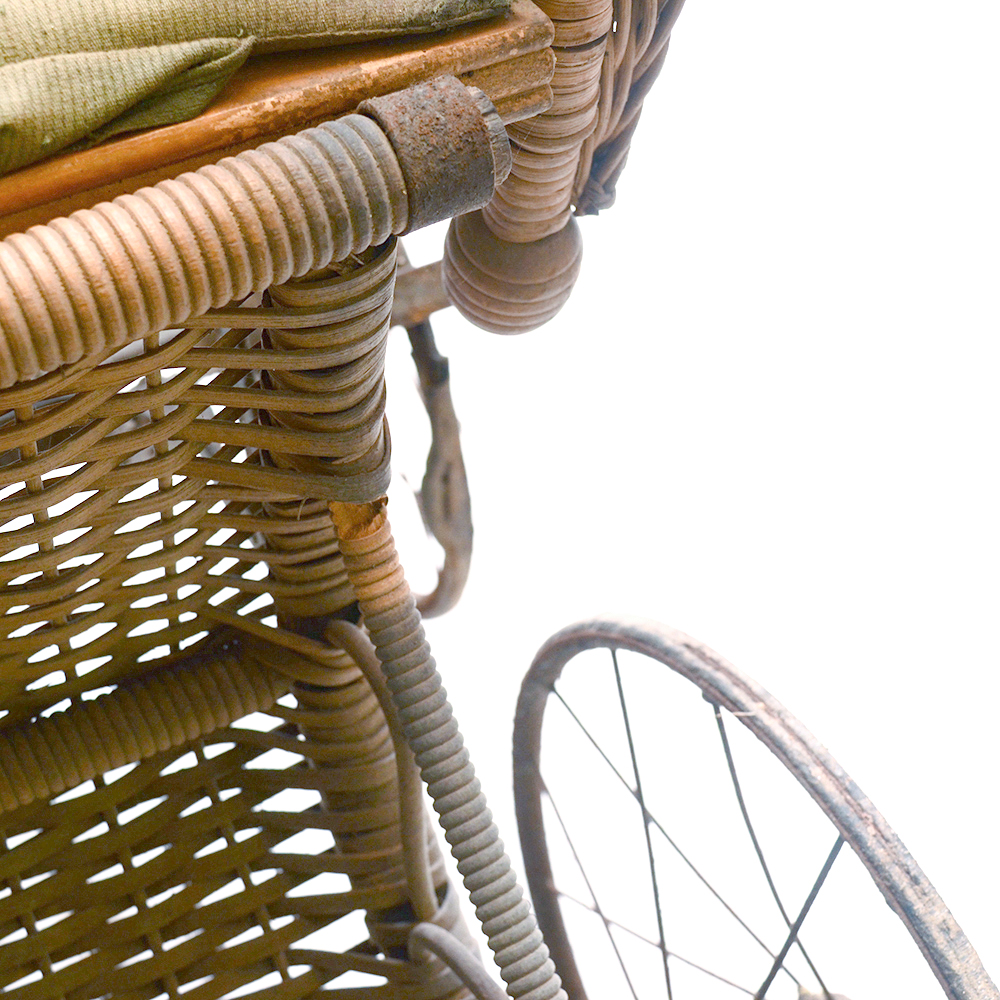 Antique Wicker Baby Buggy