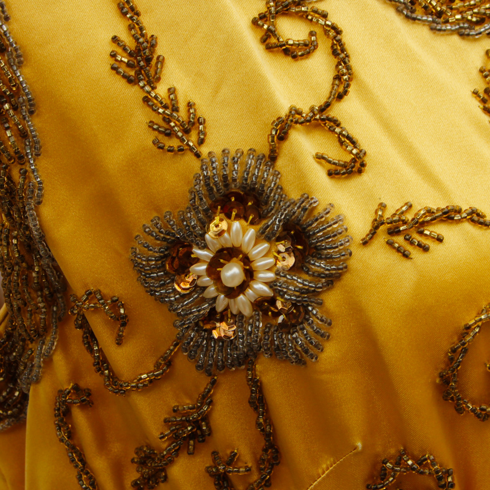 Vintage Compass Rose Beaded Dress