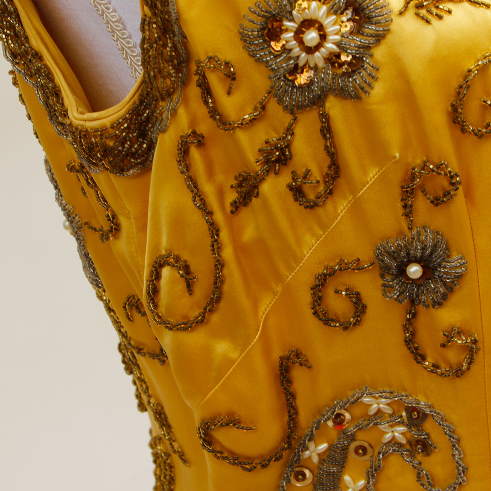 Vintage Compass Rose Beaded Dress