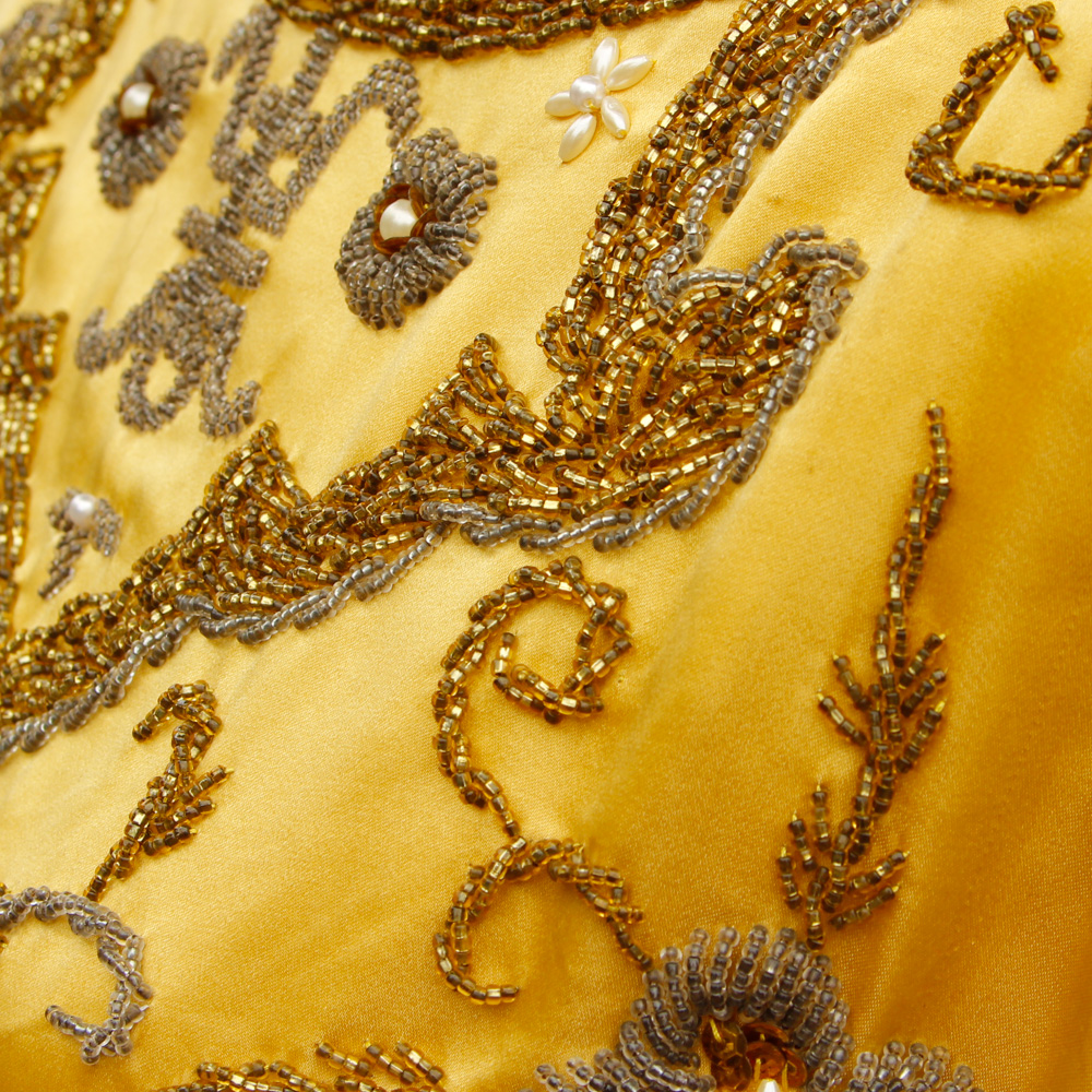 Vintage Compass Rose Beaded Dress