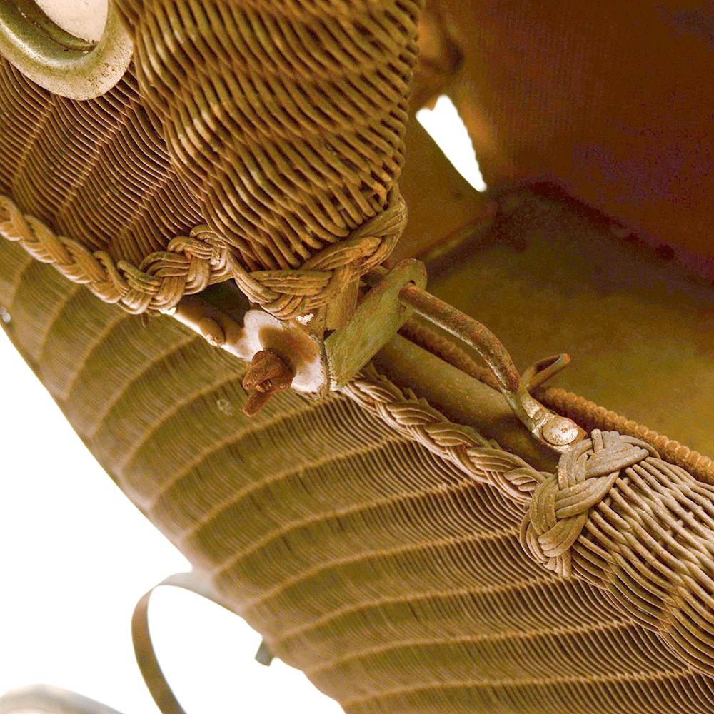 Vintage Decorative Wicker Baby Carriage