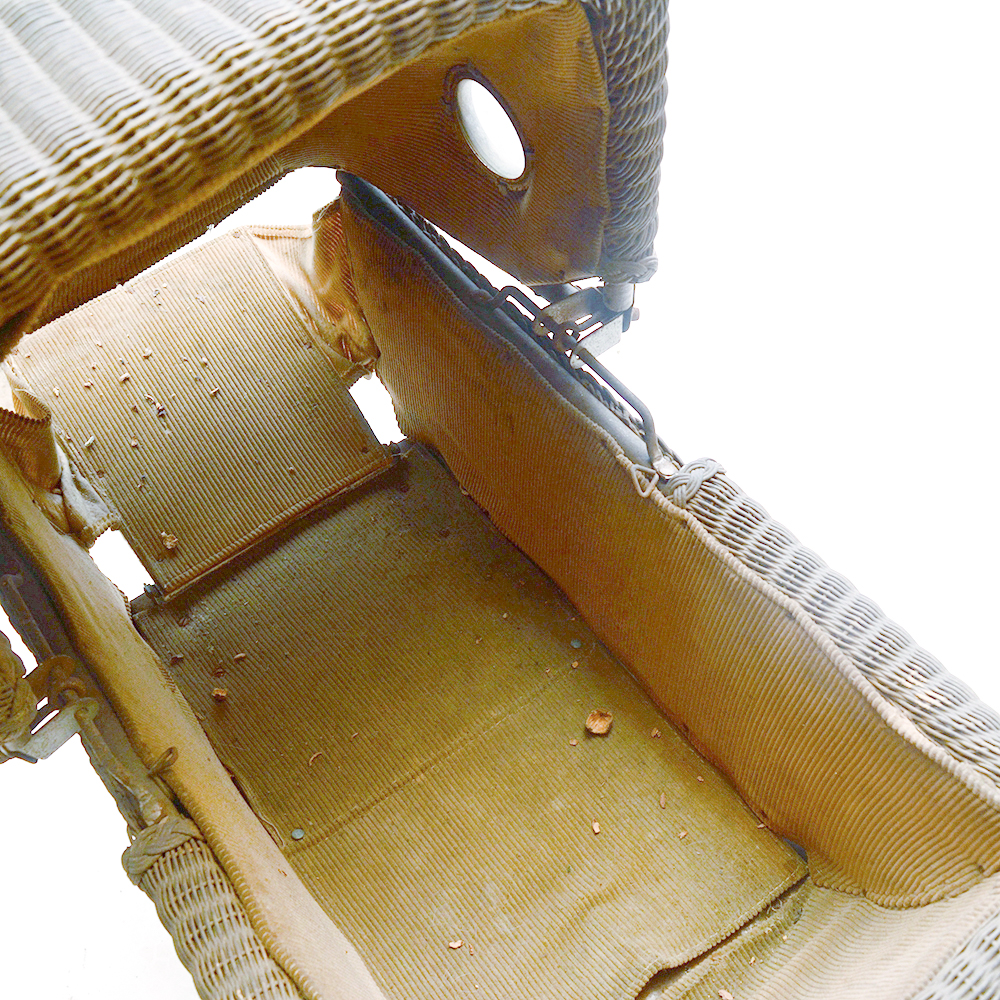 Vintage Decorative Wicker Baby Carriage