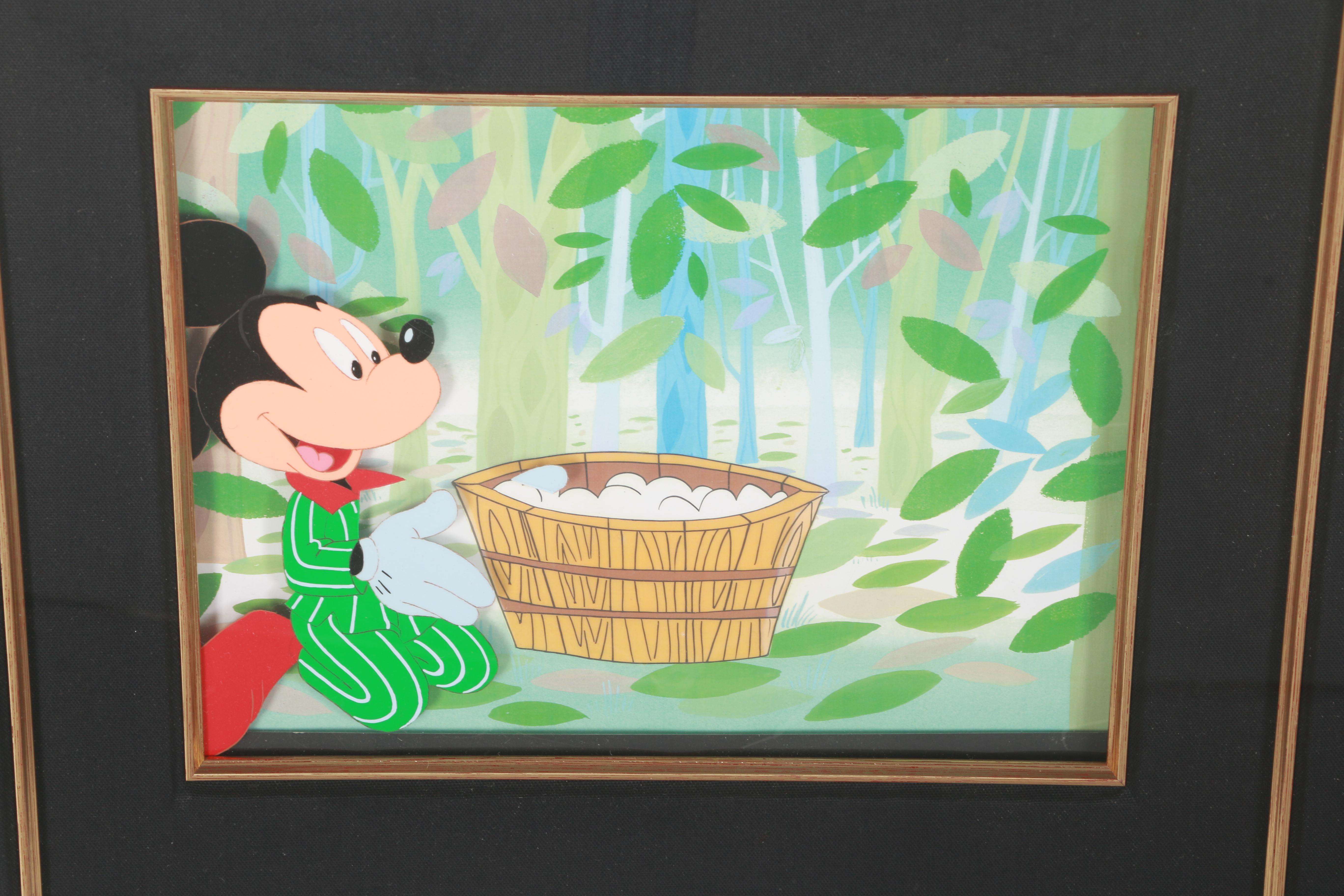 Disney Sericel with Graphite Sketch of Mickey Mouse