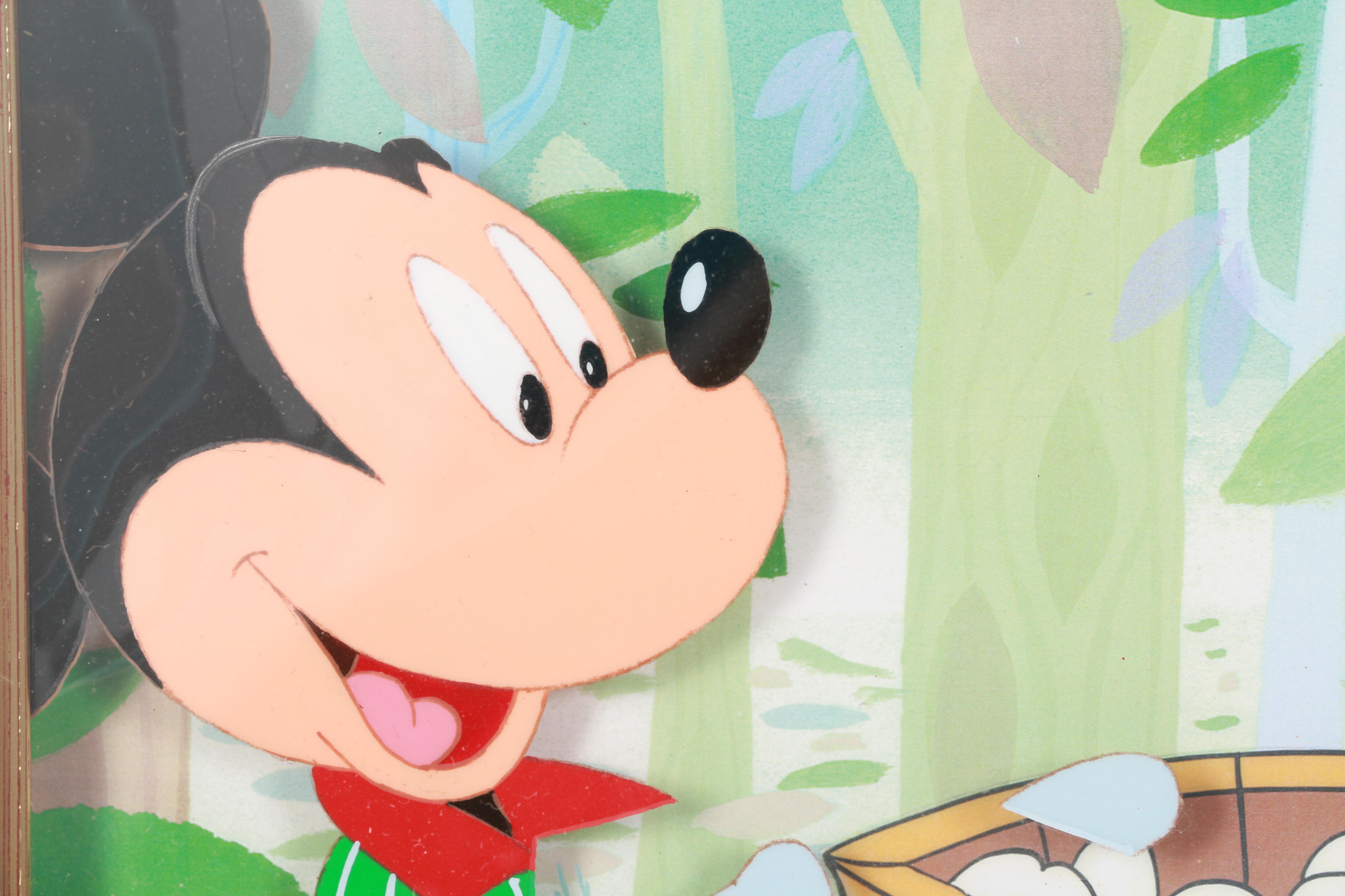 Disney Sericel with Graphite Sketch of Mickey Mouse