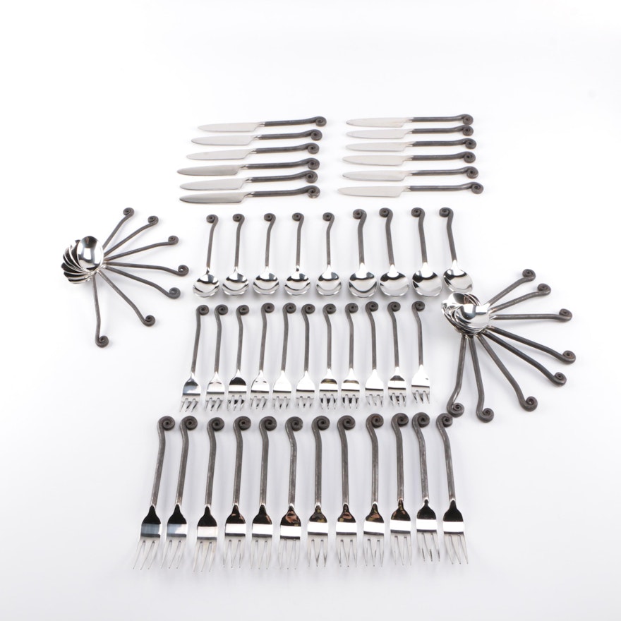 Spiral Handled Flatware Set