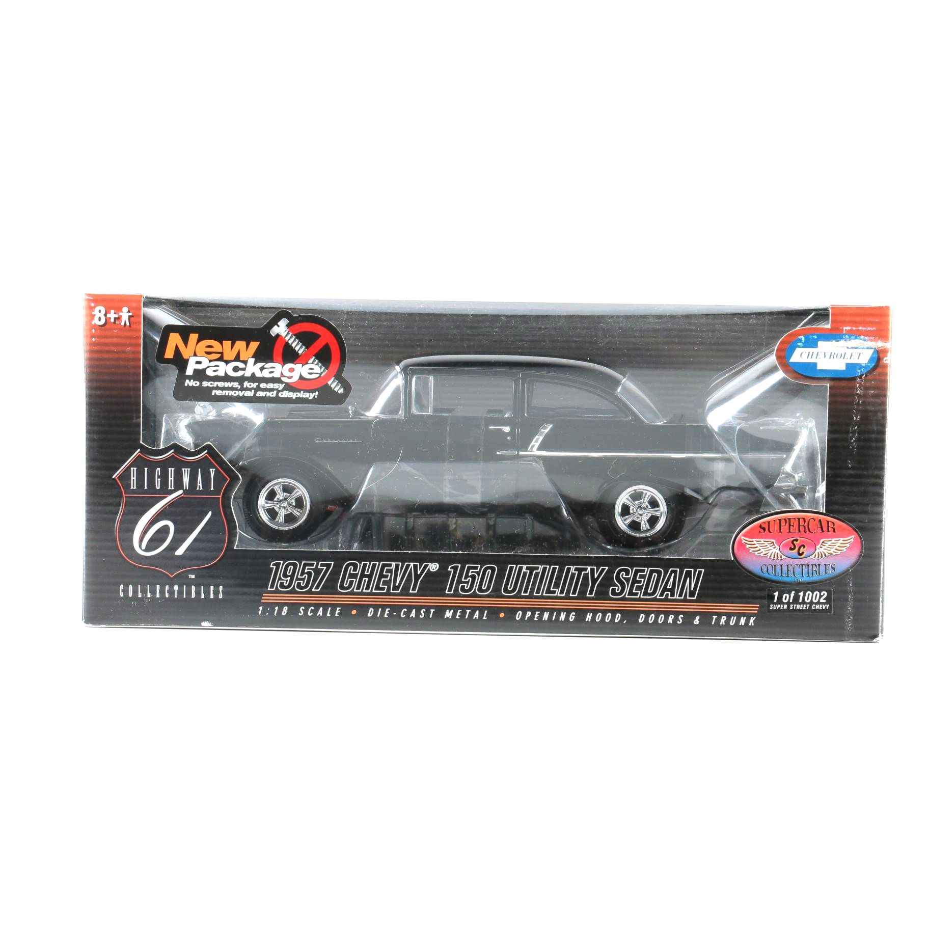 Highway 61 Supercar Collectibles Die-Cast 1957 Chevy Sedan