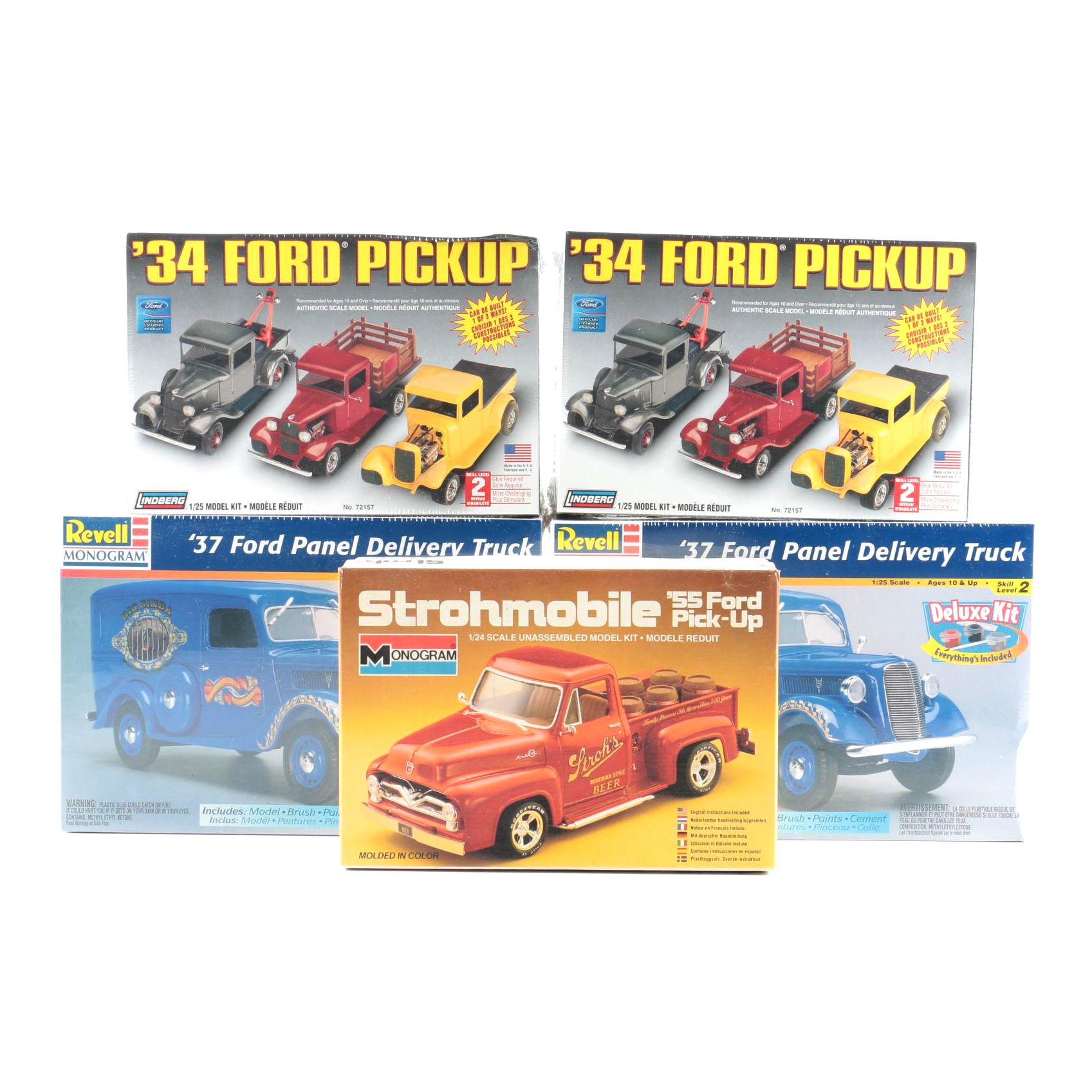 Vintage Model Truck Kits Featuring '34 Ford Pickup