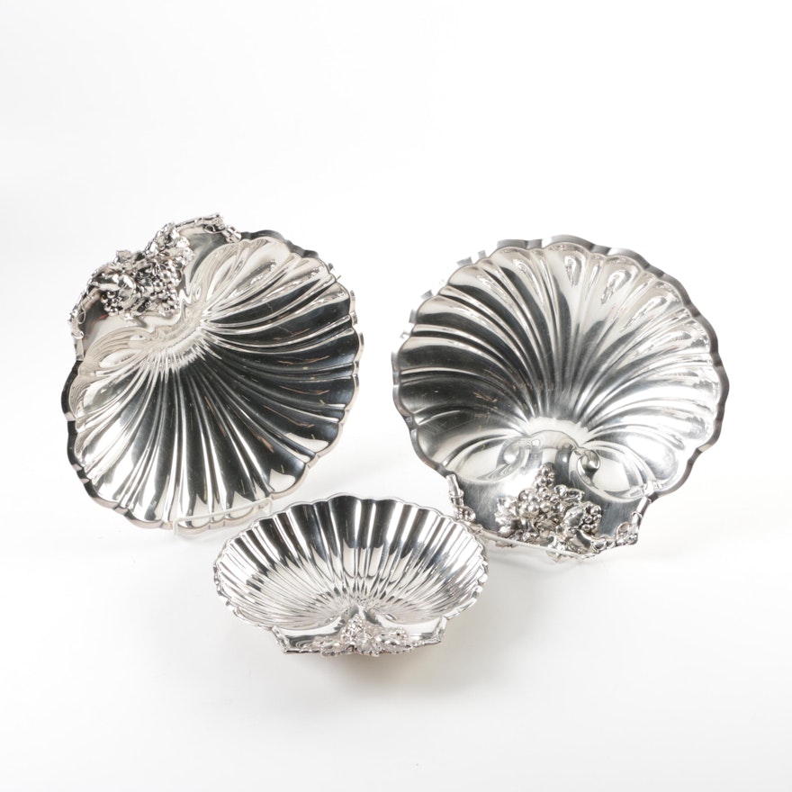 Reed & Barton Silver Plated Shell Dishes