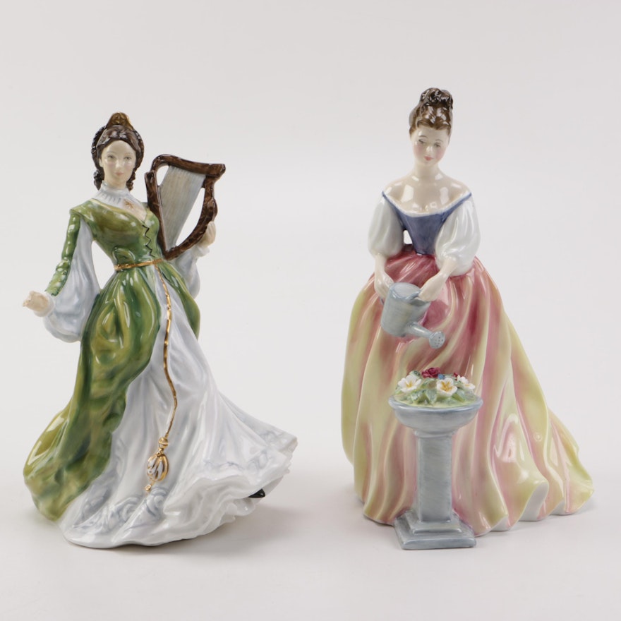Royal Doulton Figurines Including "Alexandra"