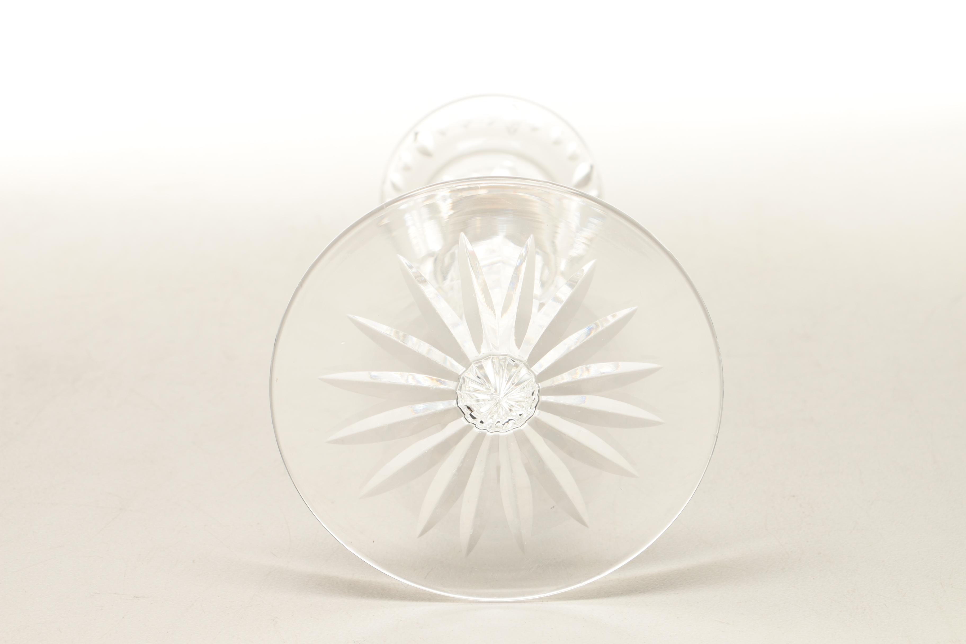 Waterford Crystal Hurricane Lamp and Candle Holders