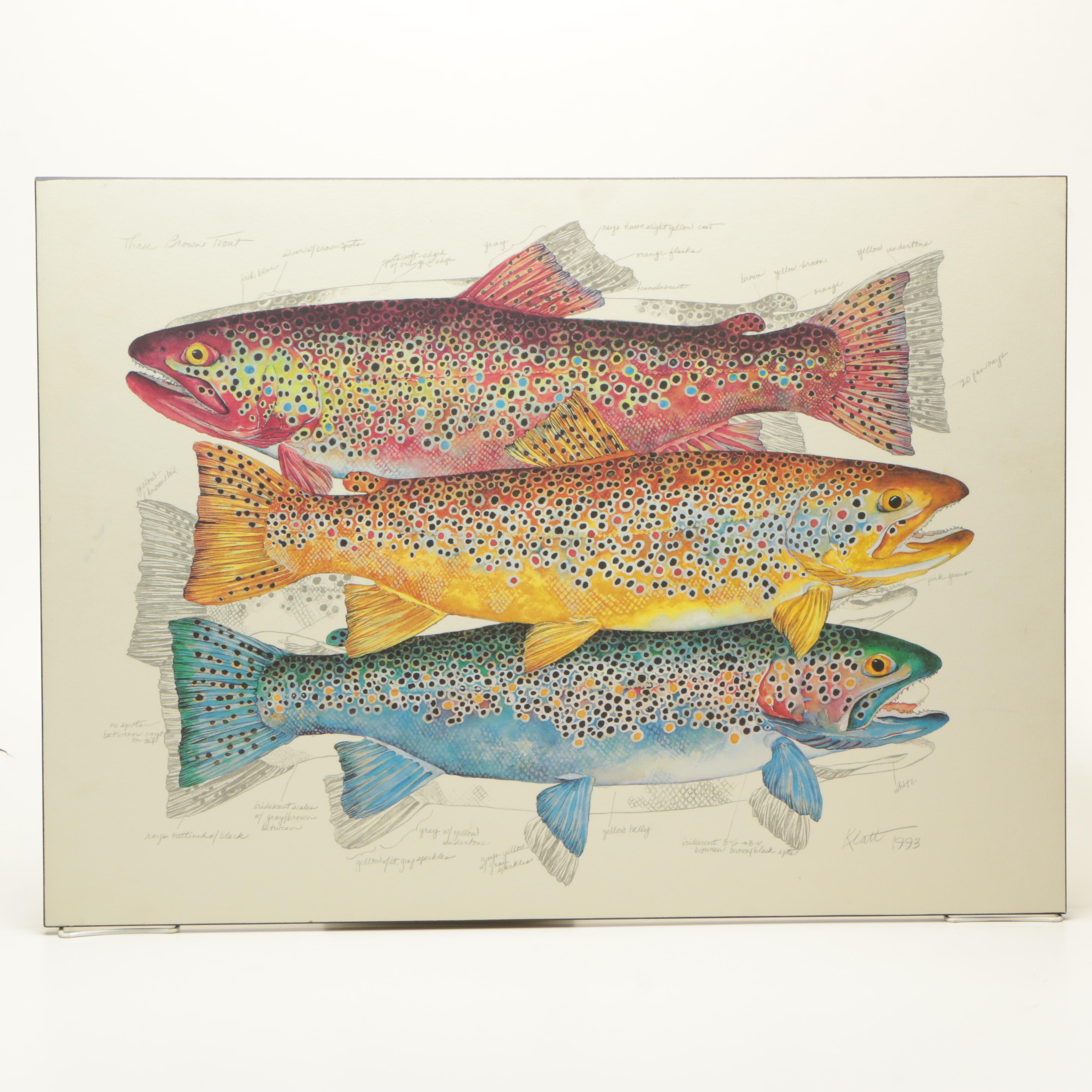 絵画 Eileen Klatt Rainbow Trout 1993 絵画 Eileen Klatt Rainbow Trout 1993 絵画 Eileen Klatt Rainbow