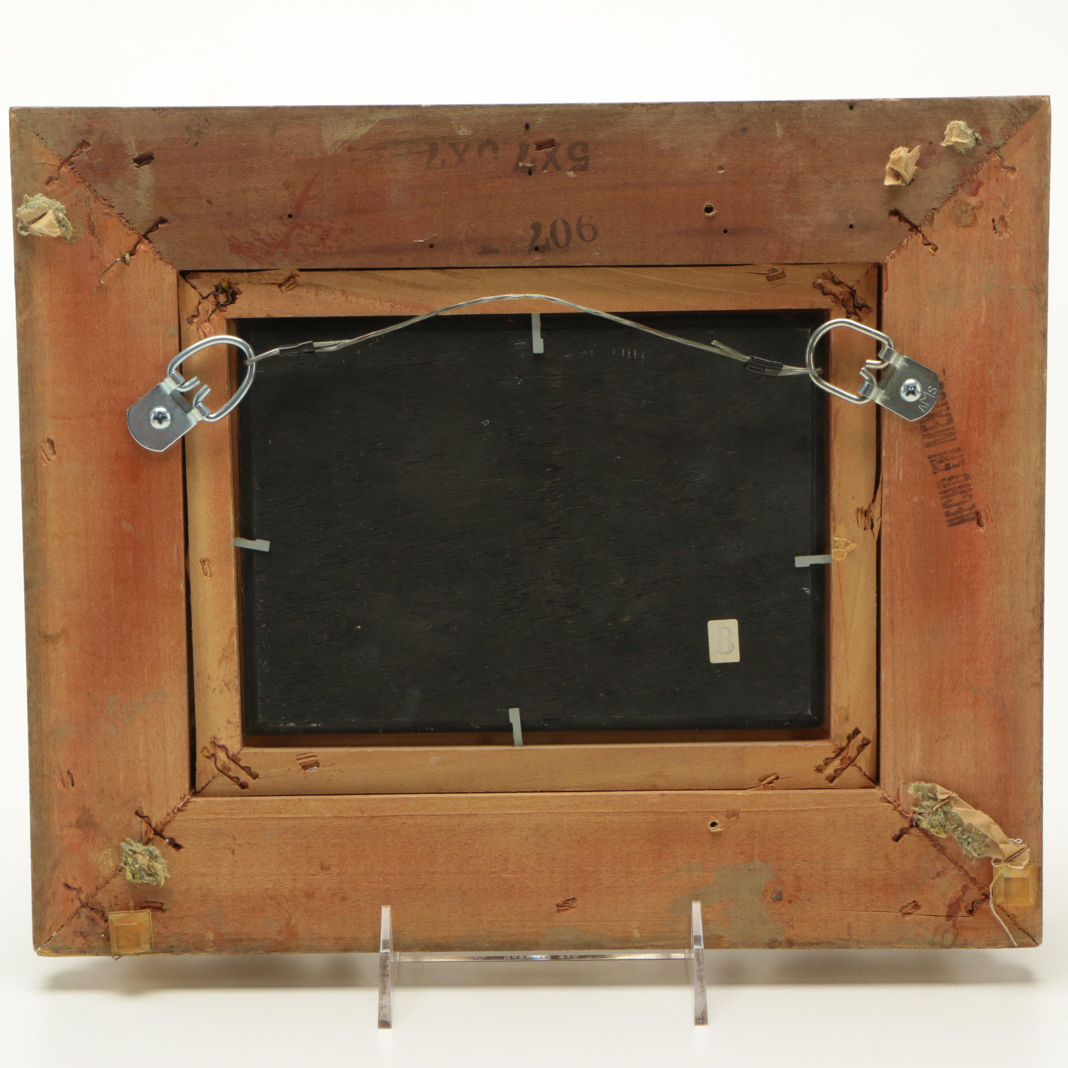 Miniature Oil Painting on Board of Landscape