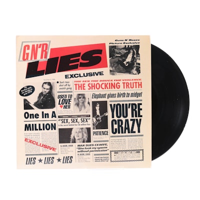 Guns N Roses "G N'R Lies" Club Edition Pressing LP Guns N Roses "G N'R Lies" Club Edition Pressing LP