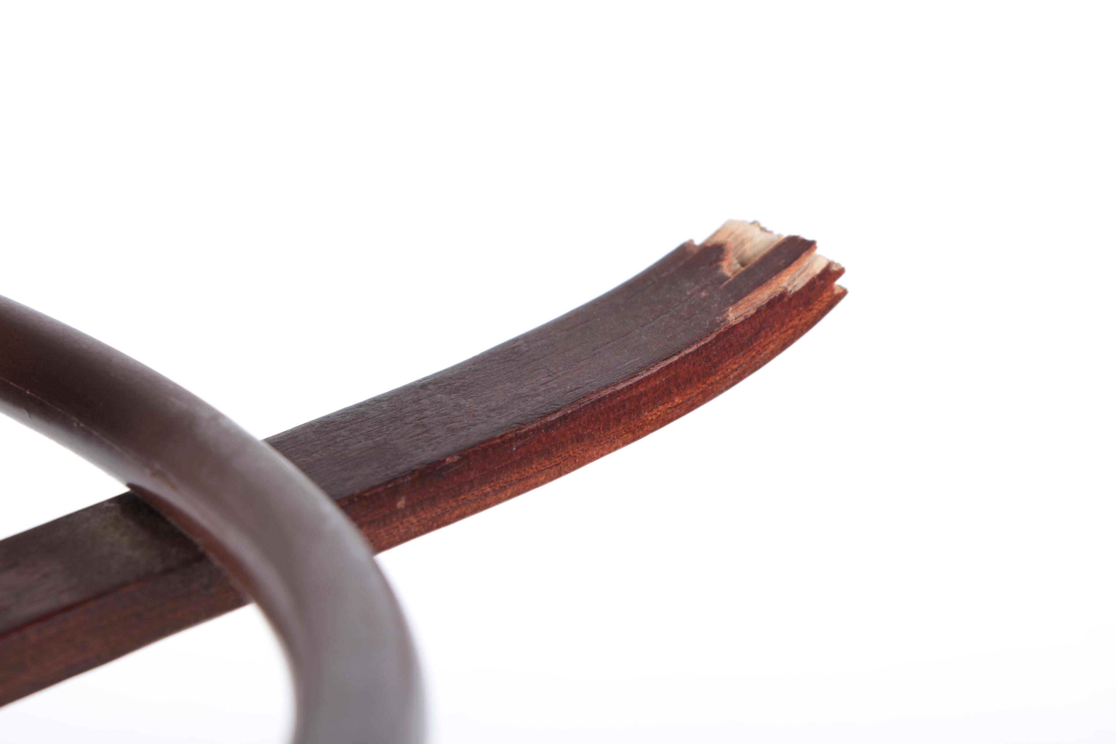 Mahogany-Stained Coat Rack