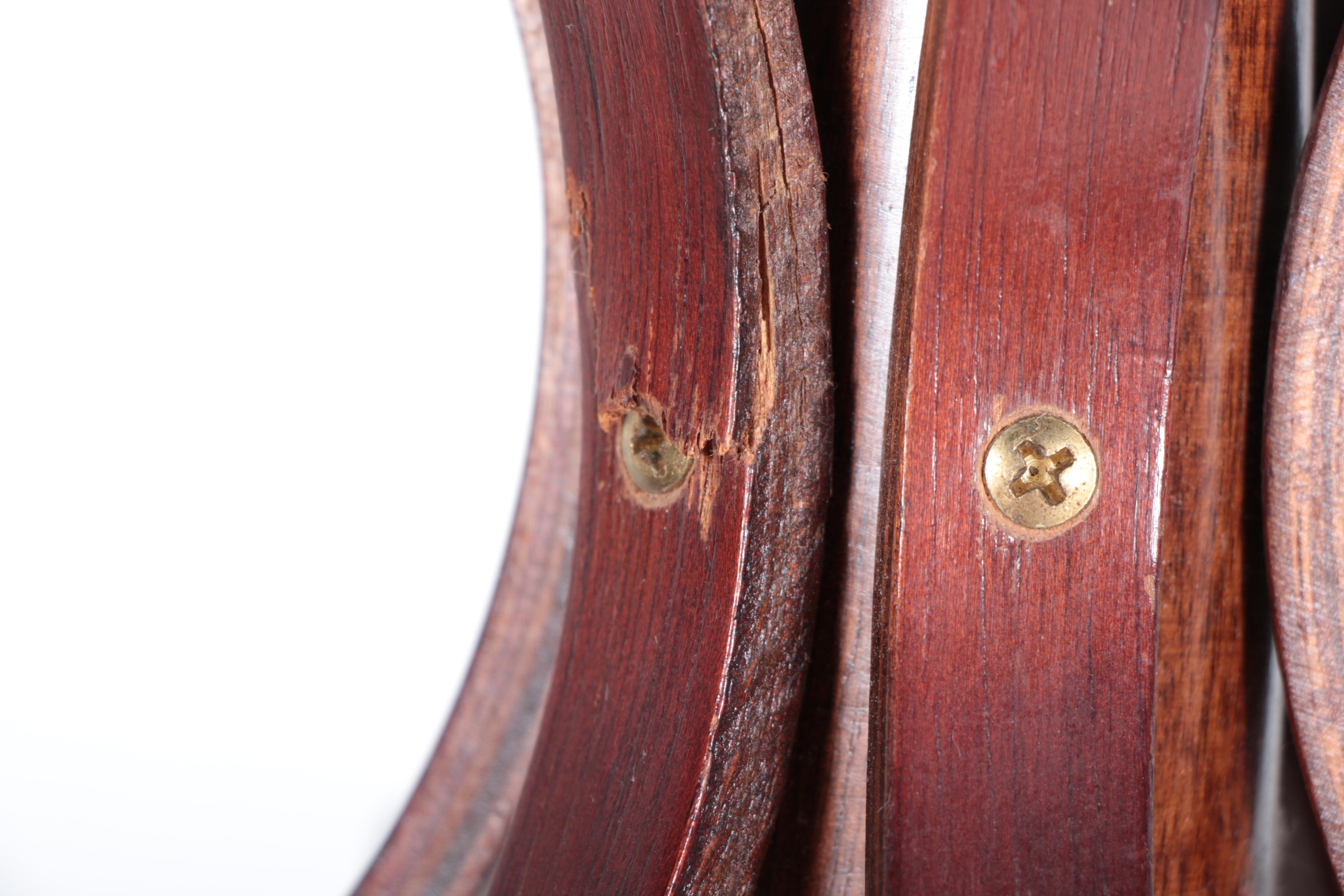 Mahogany-Stained Coat Rack