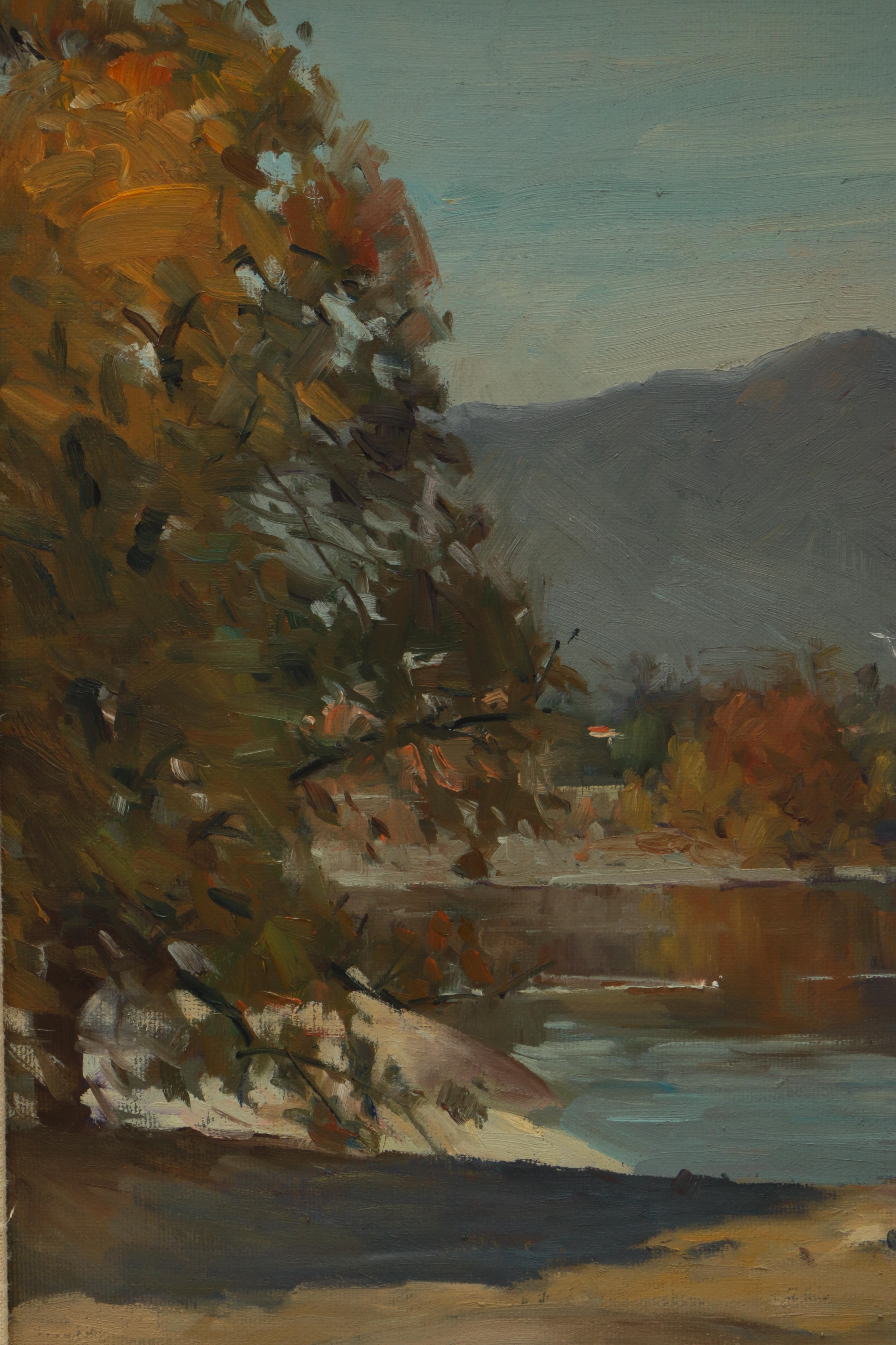 W. Jason Situ Oil Painting on Canvas of Landscape