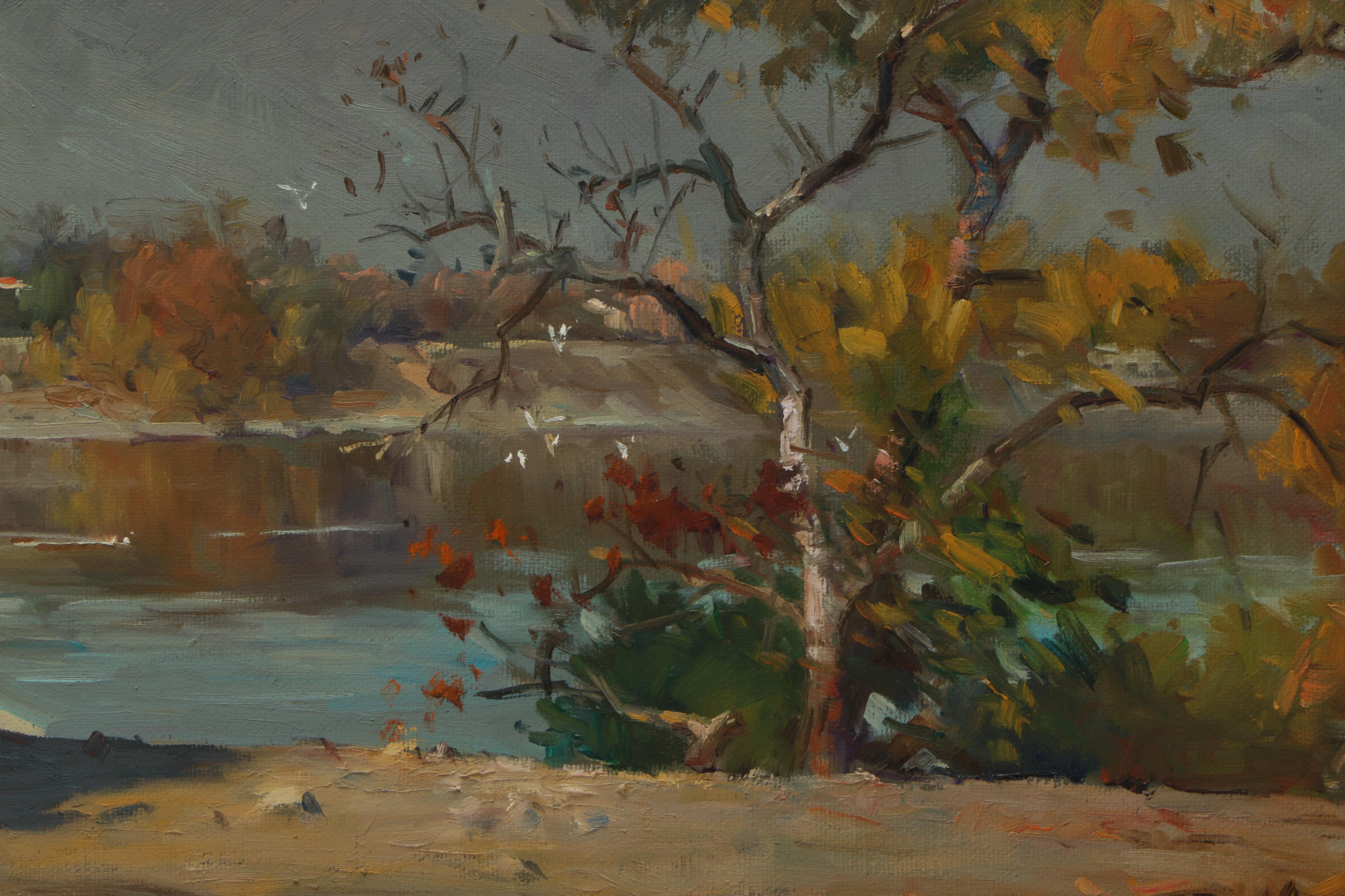 W. Jason Situ Oil Painting on Canvas of Landscape