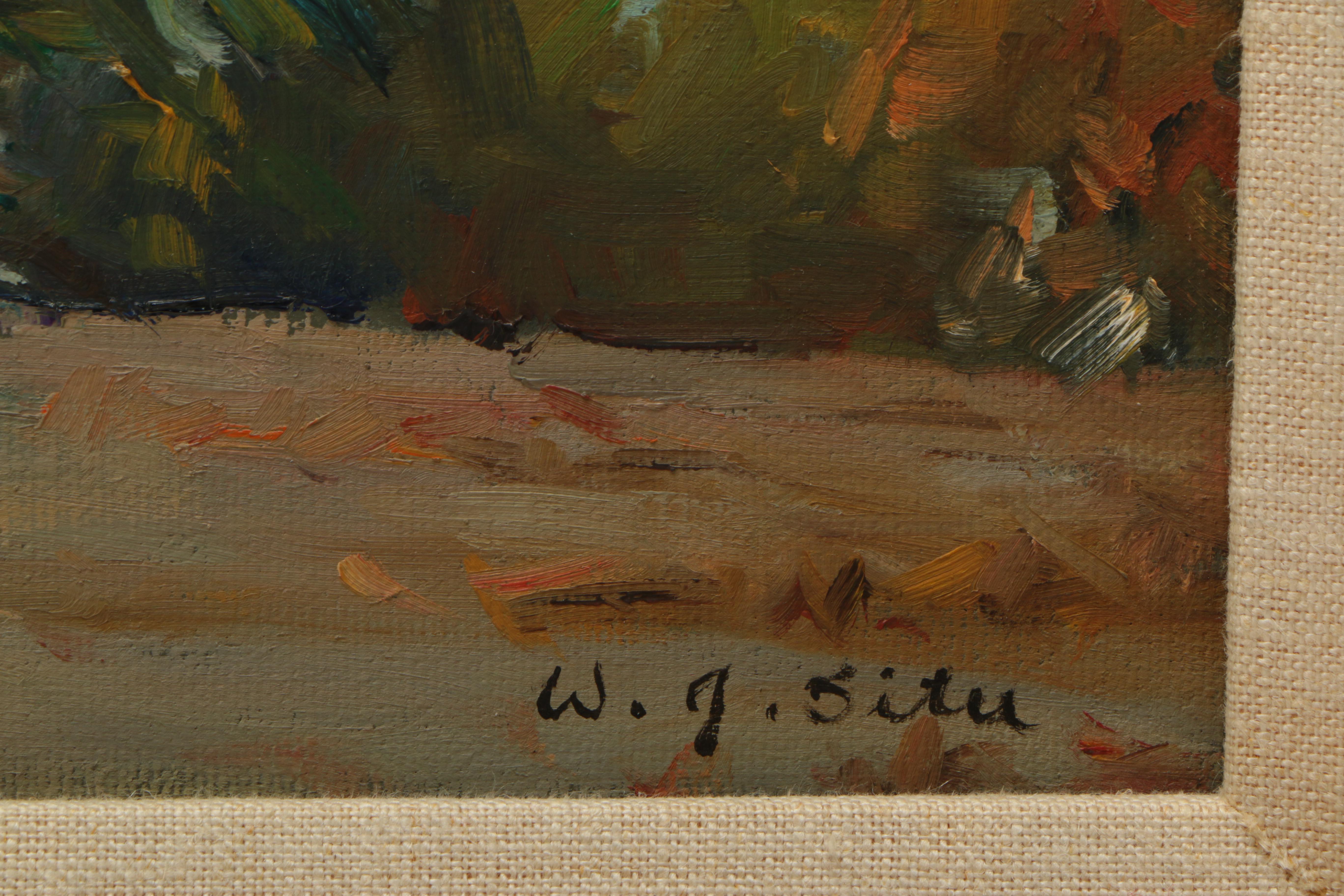 W. Jason Situ Oil Painting on Canvas of Landscape