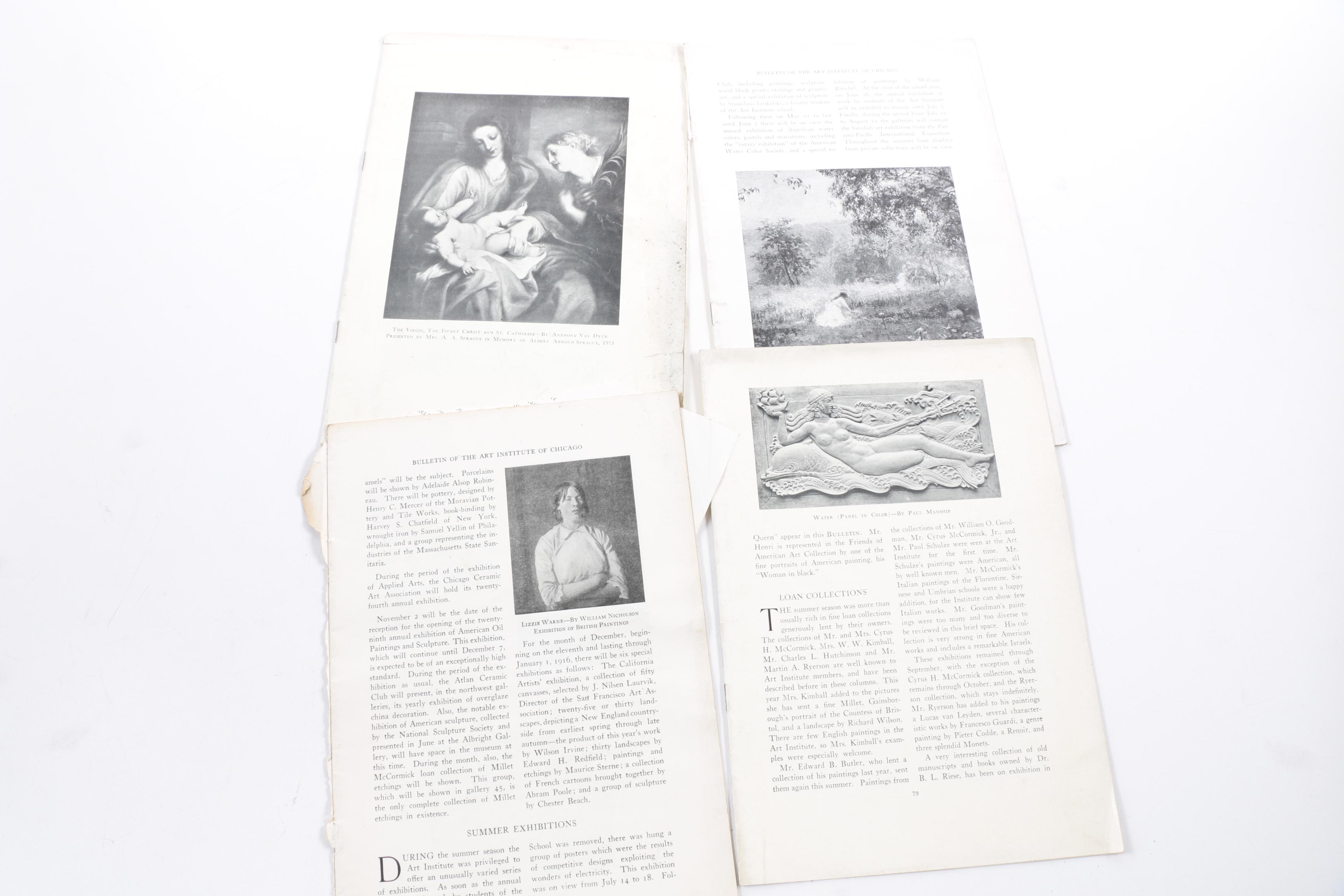 Vintage and Antique Art Bulletins