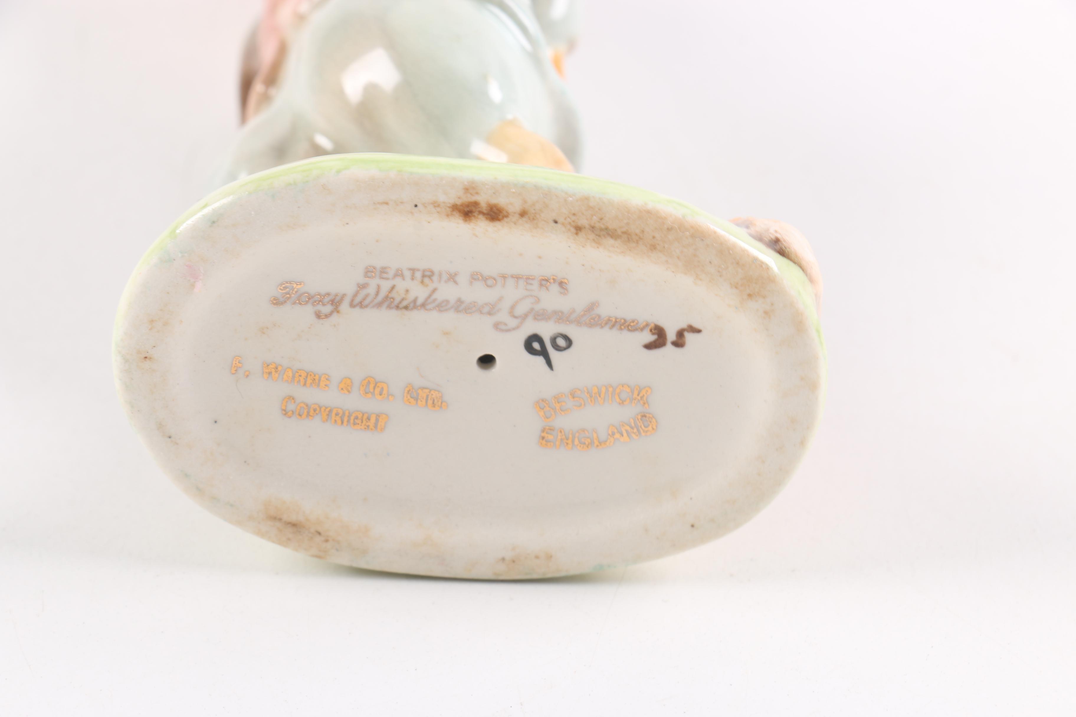 Beatrix Potter Figurines Including "Mr. Alderman Ptolemy"