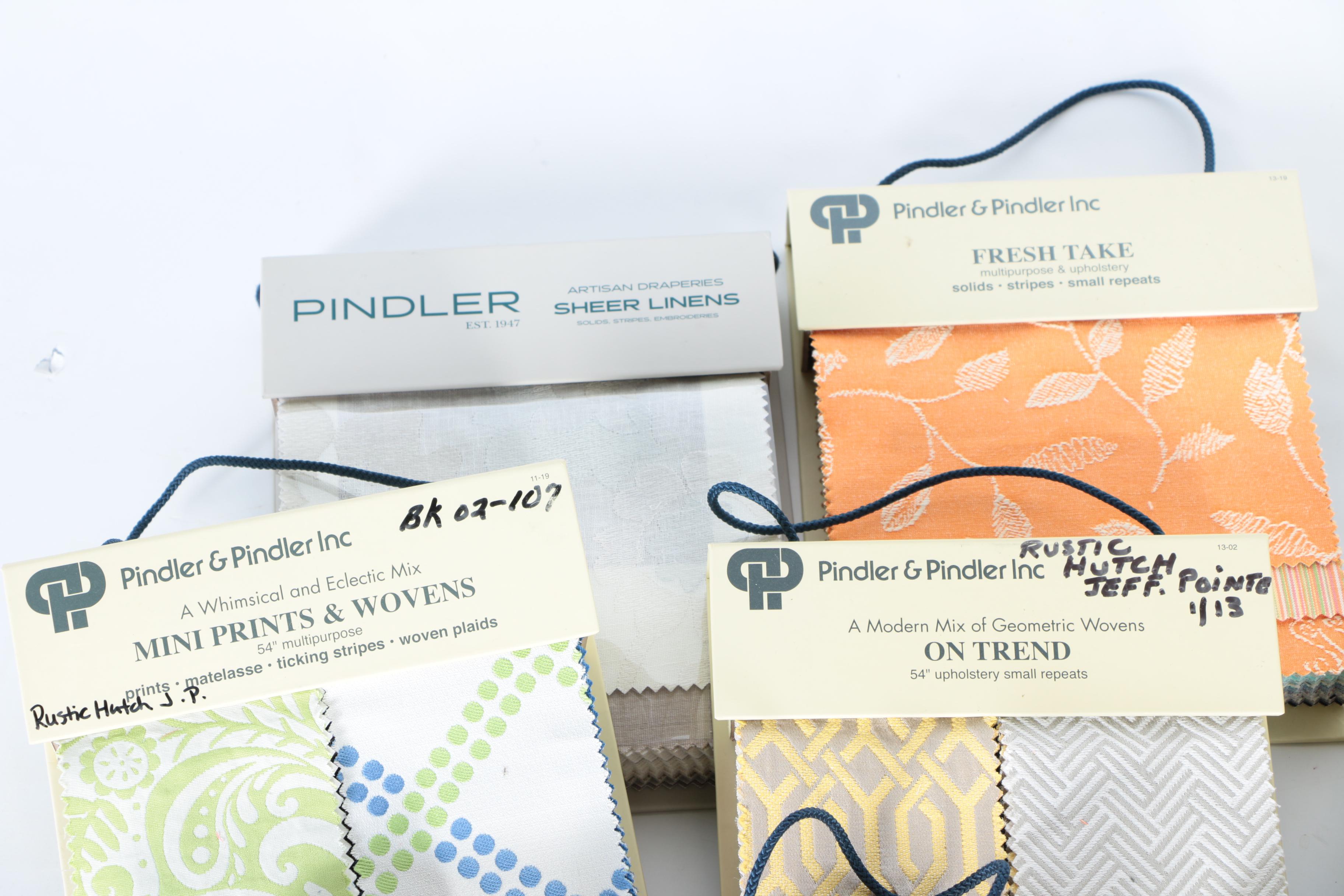 Collection of Pindler & Pindler Designer Textile Sample Books