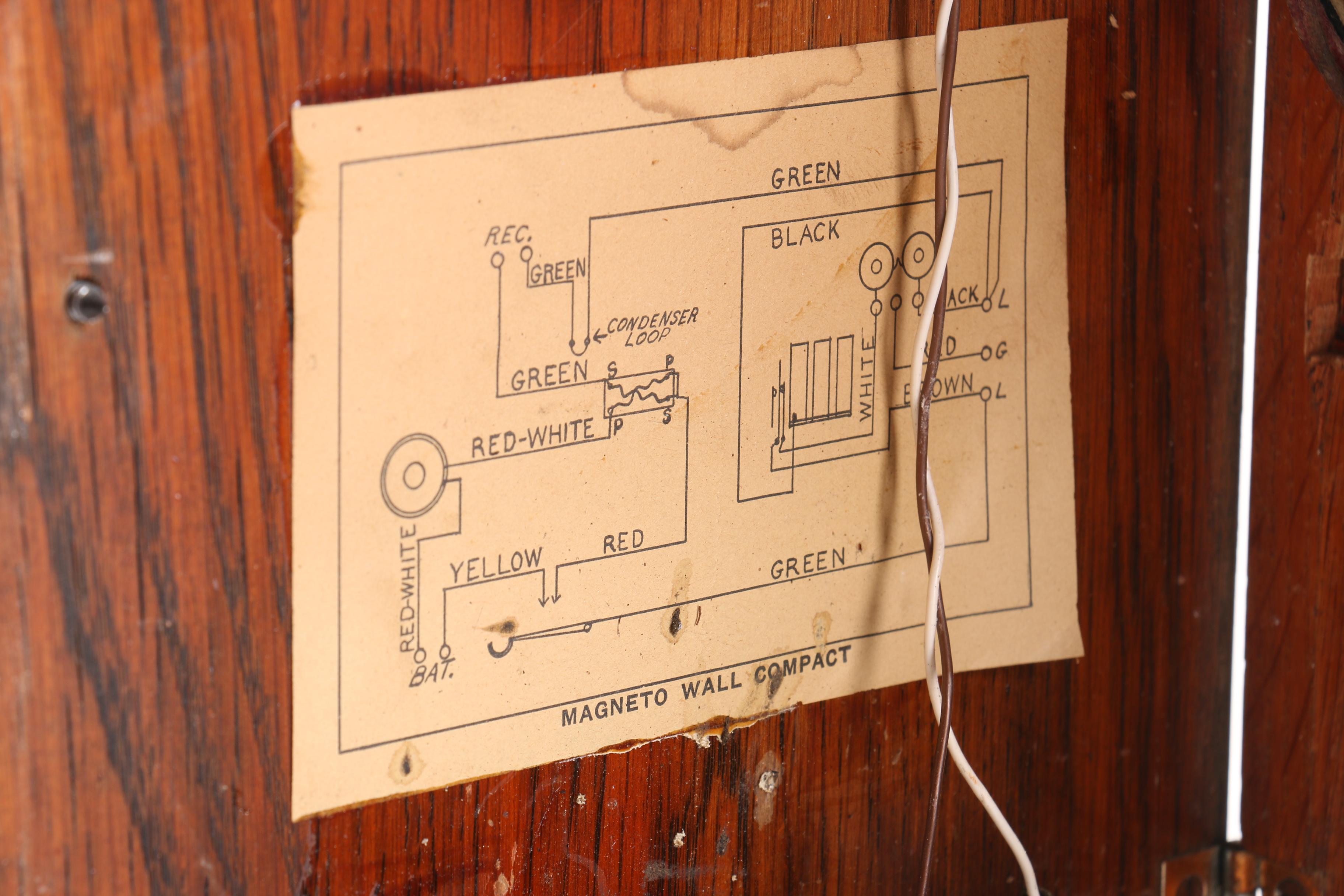 Antique Magneto Wall Compact Crank Telephone