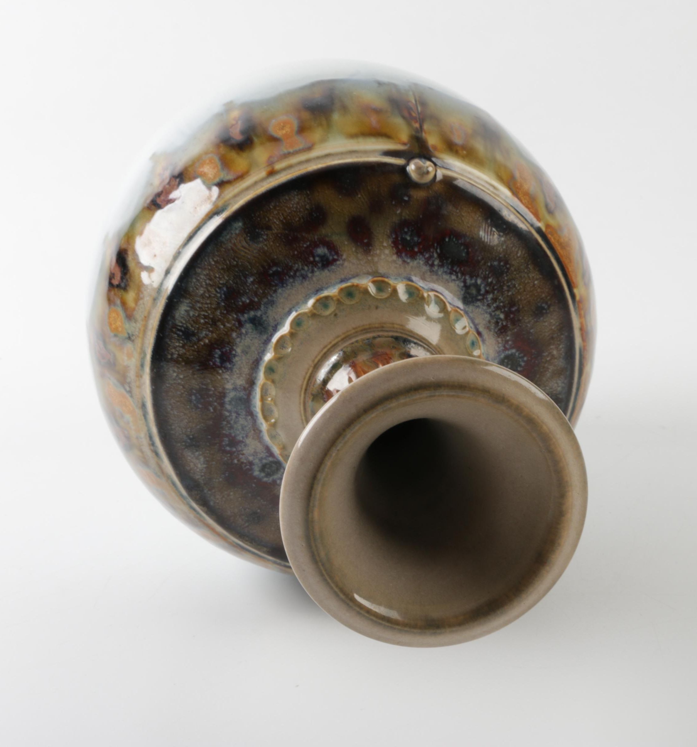 Signed Earthenware Vase