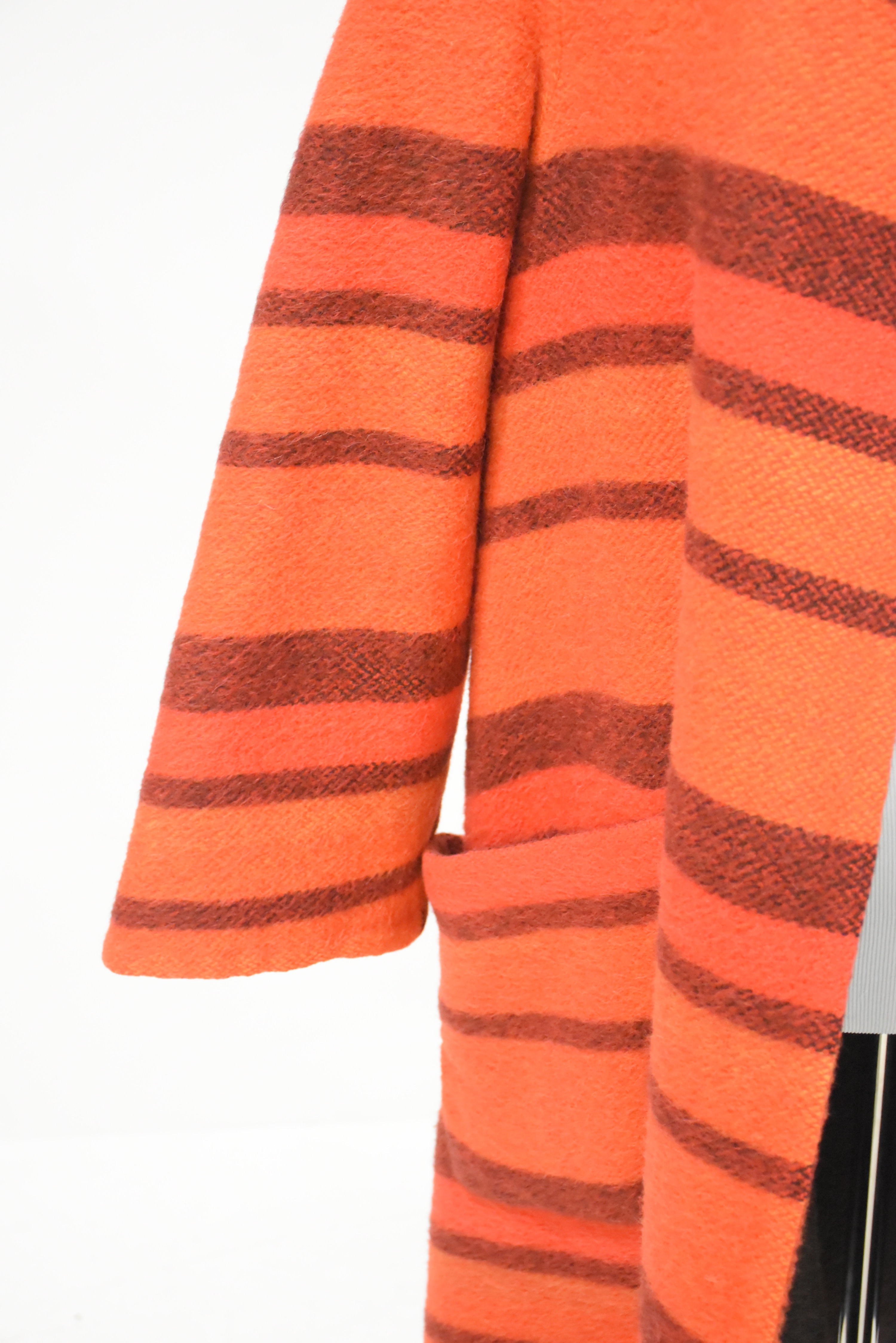 Vintage 1960's Pauline Trigere Mohair Bengal Swing Coat From Gidding Jenny