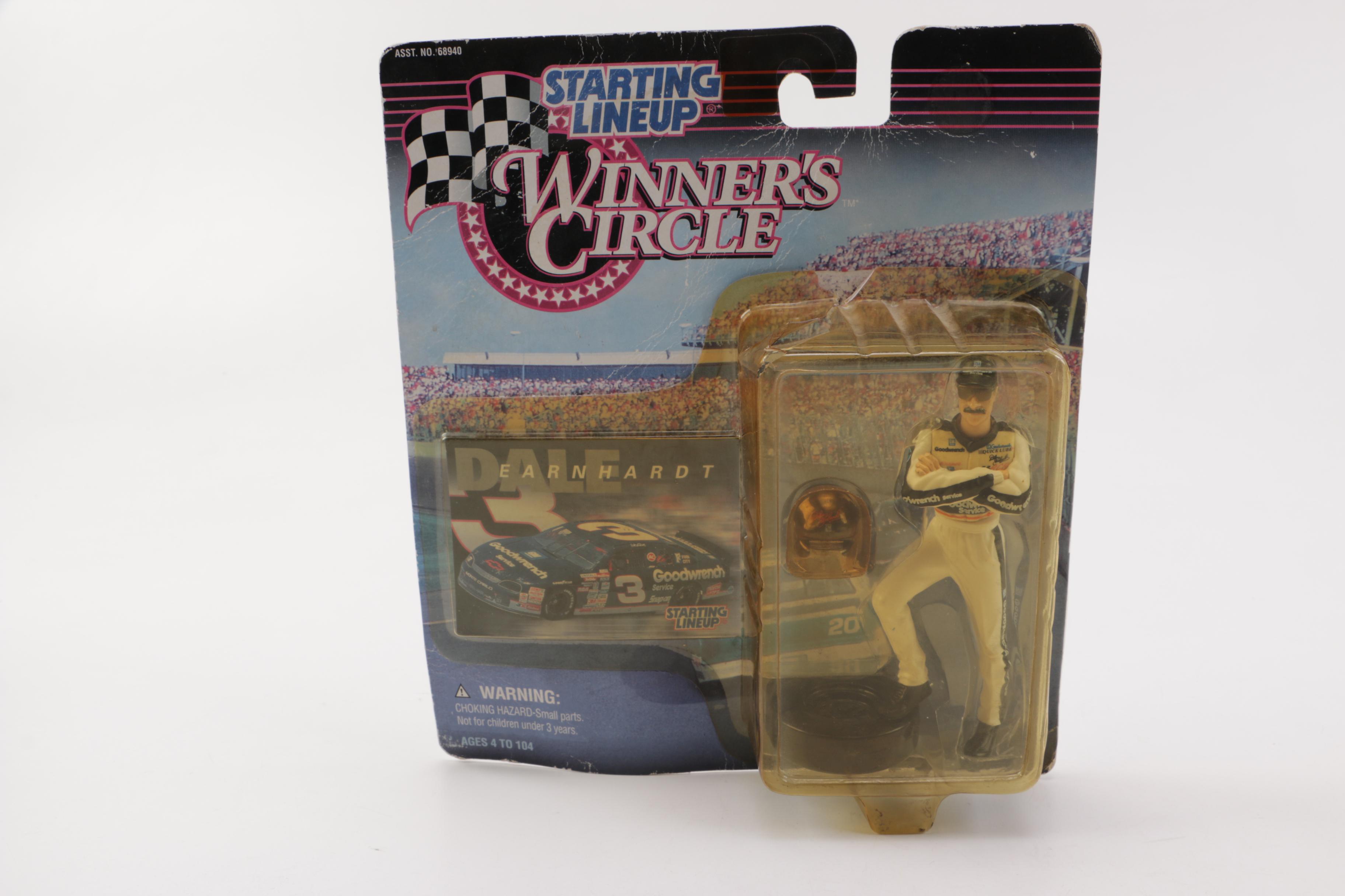 NASCAR Ford Taurus Die-Cast Stock Car and Dale Earnhardt Action Figure