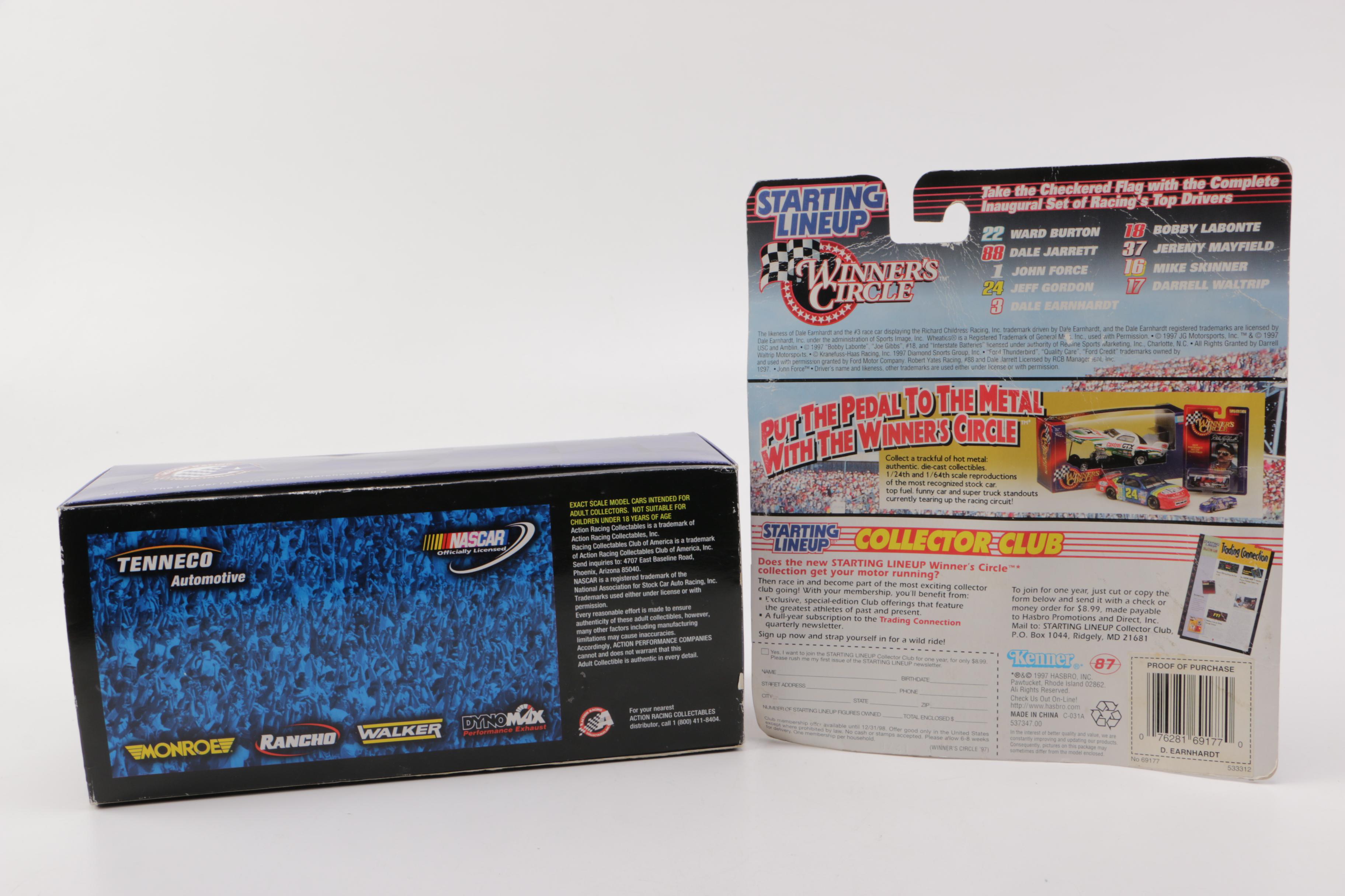 NASCAR Ford Taurus Die-Cast Stock Car and Dale Earnhardt Action Figure