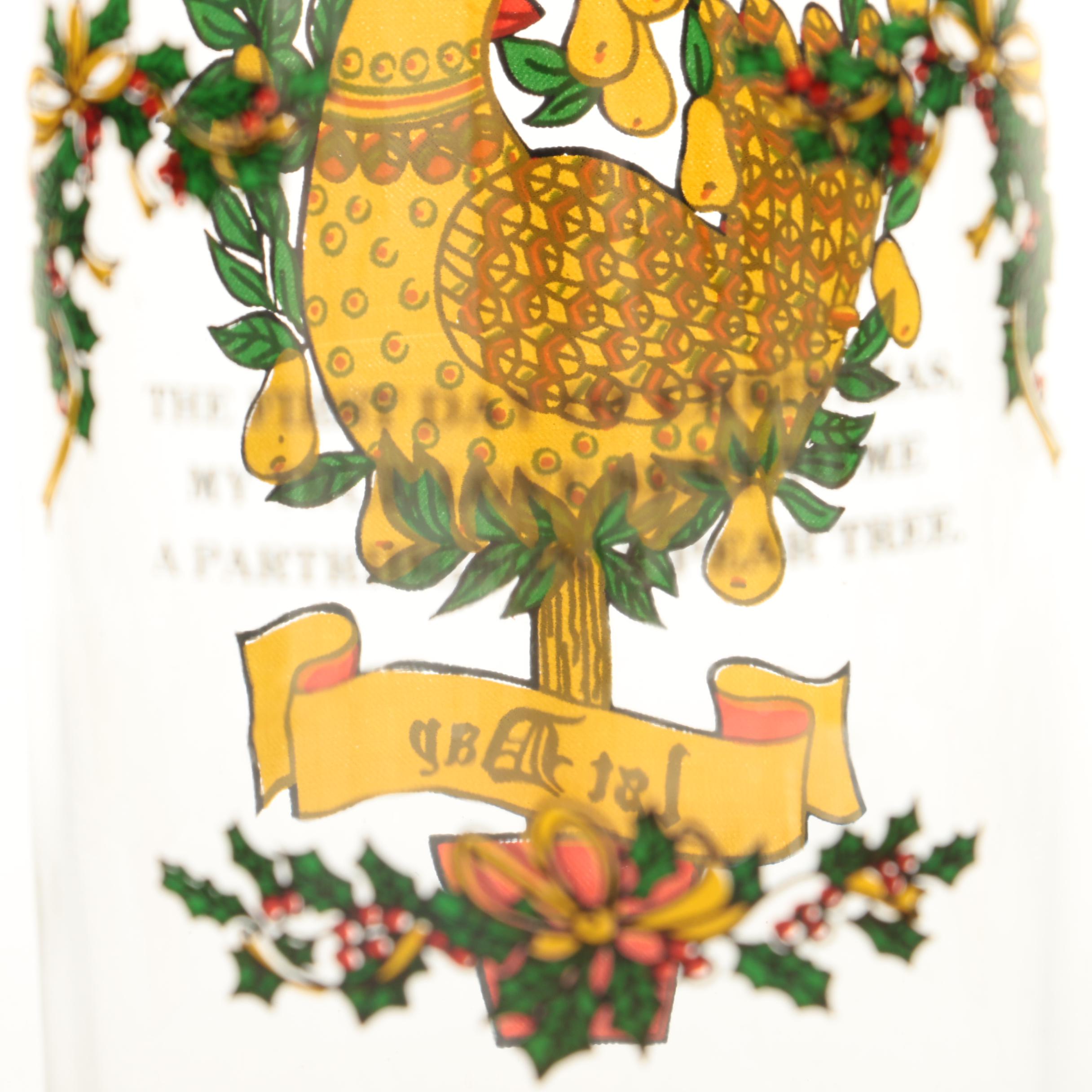 Twelve Days of Christmas Drinking Glasses