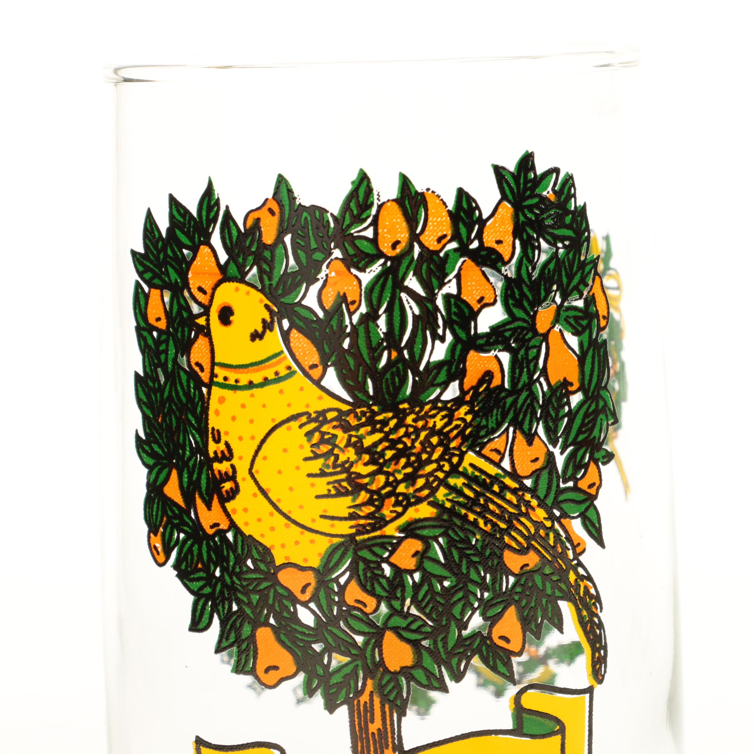 Twelve Days of Christmas Drinking Glasses