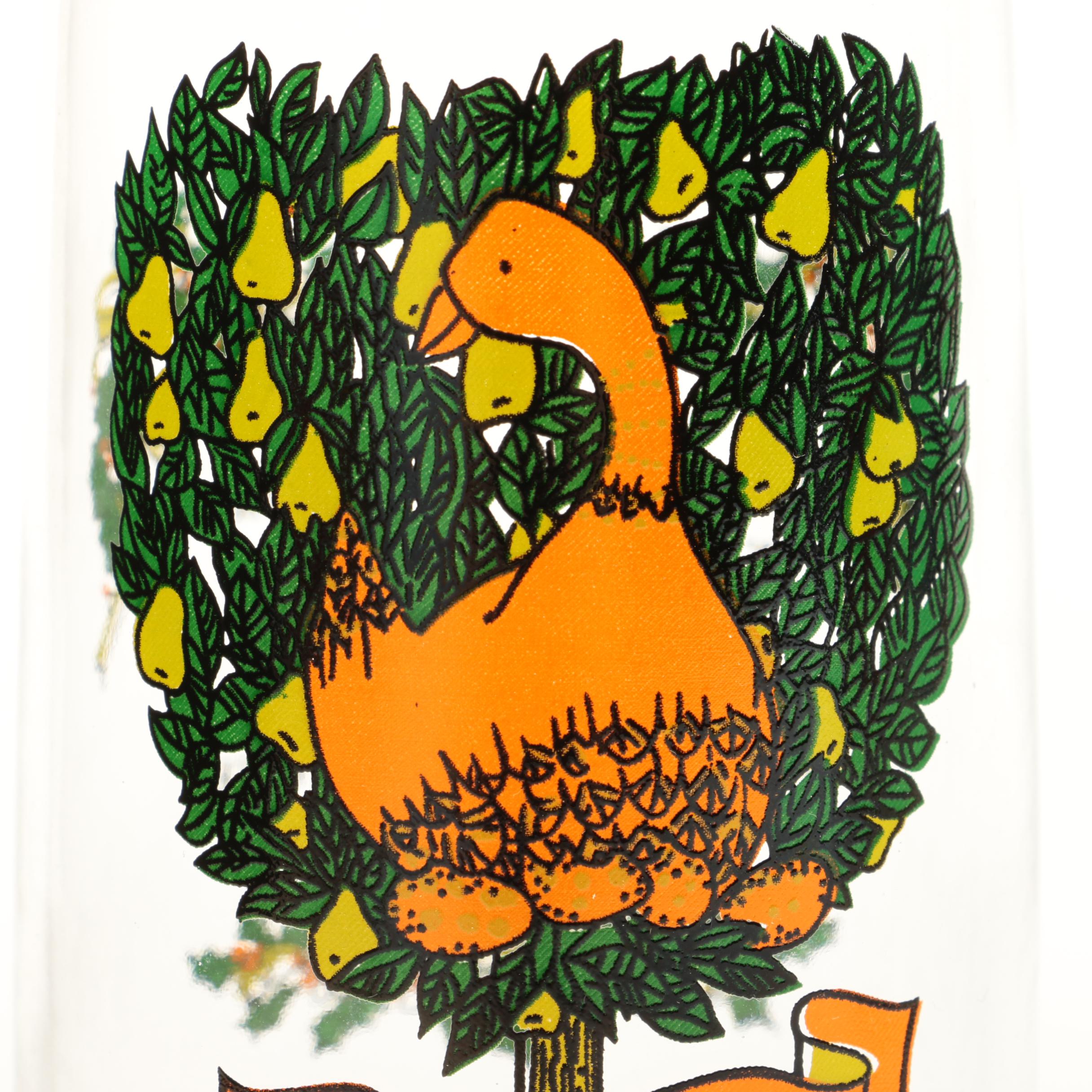 Twelve Days of Christmas Drinking Glasses