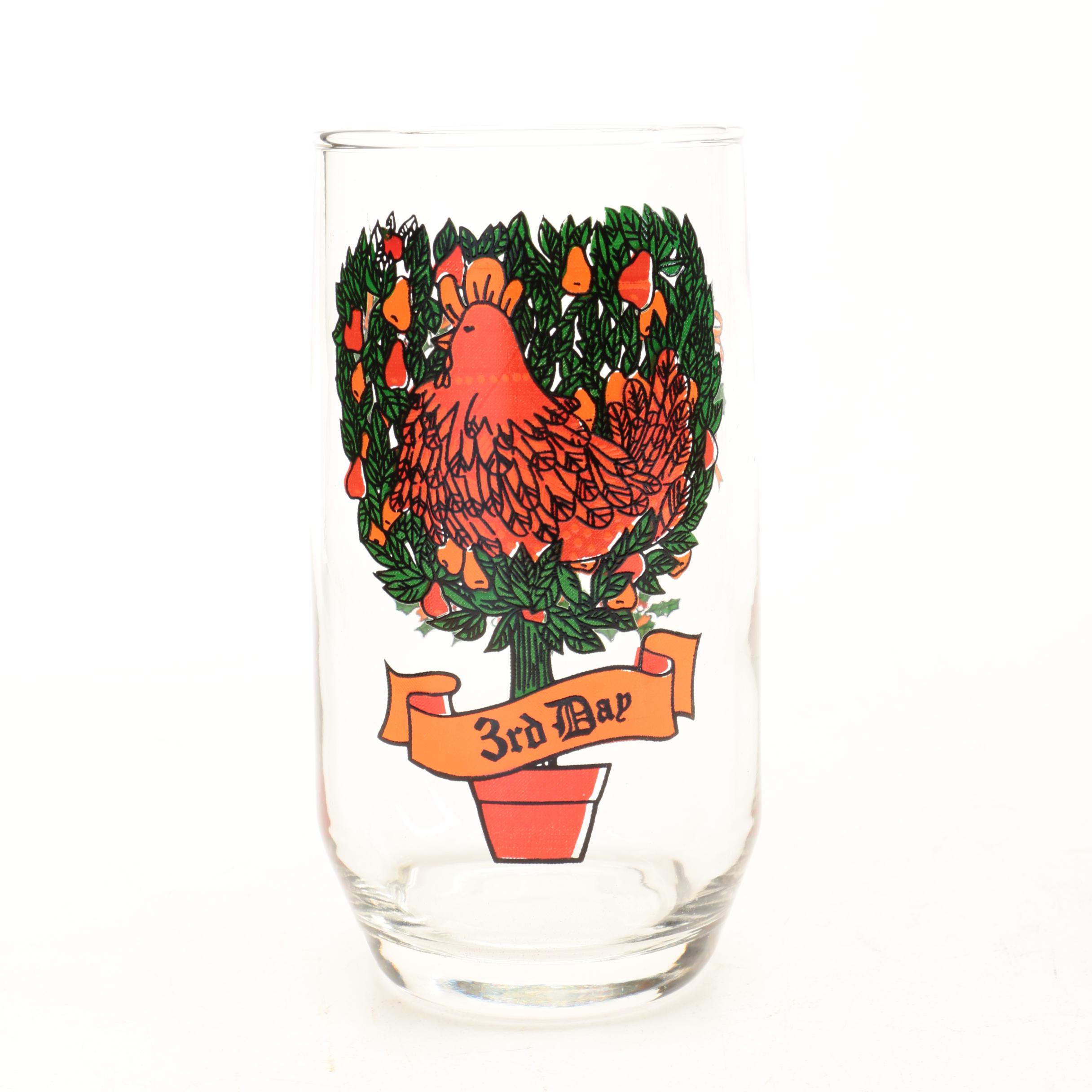 Twelve Days of Christmas Drinking Glasses