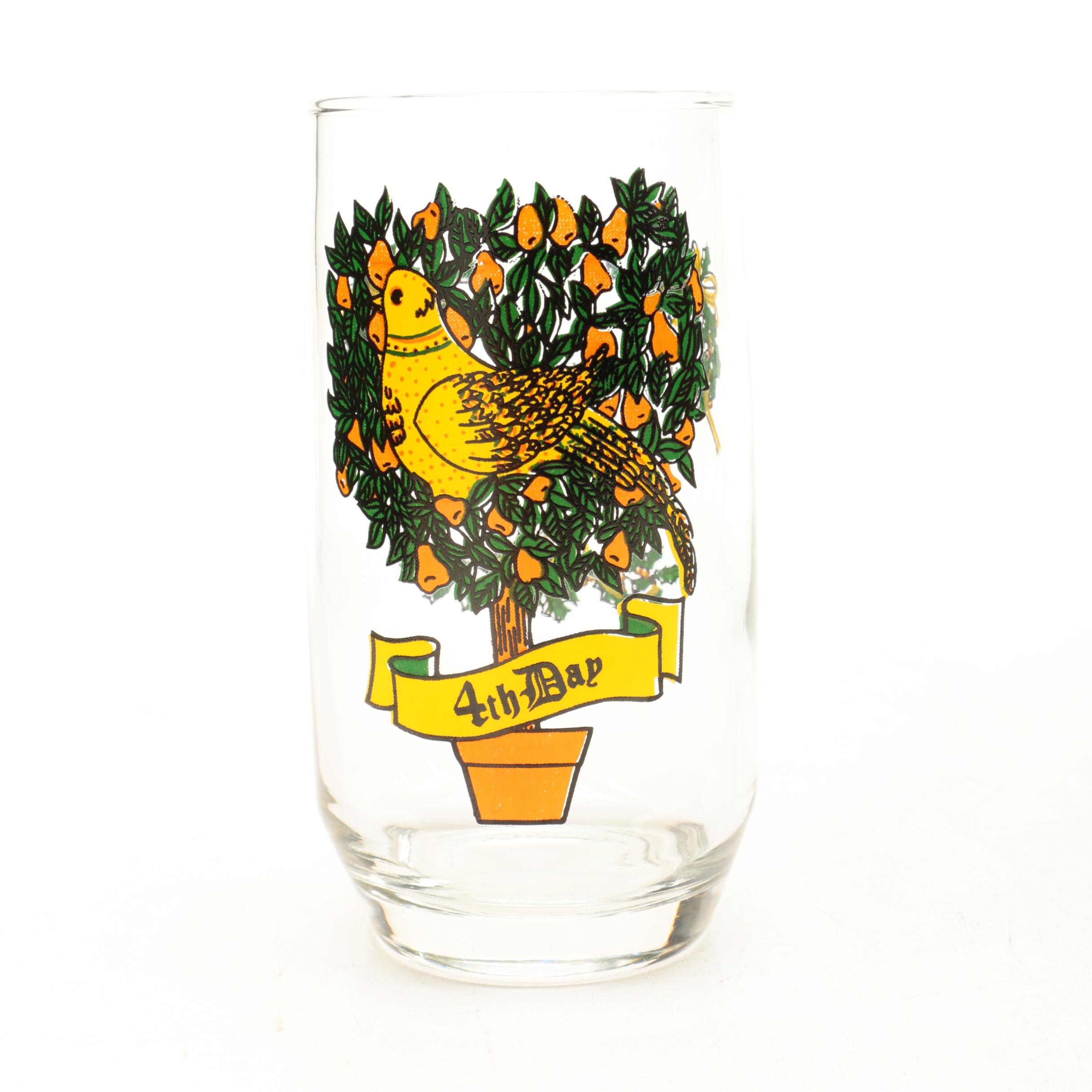 Twelve Days of Christmas Drinking Glasses